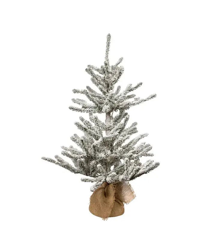 3&#39;PRELIT WRM WHITE LED FLCK VAIL TREE