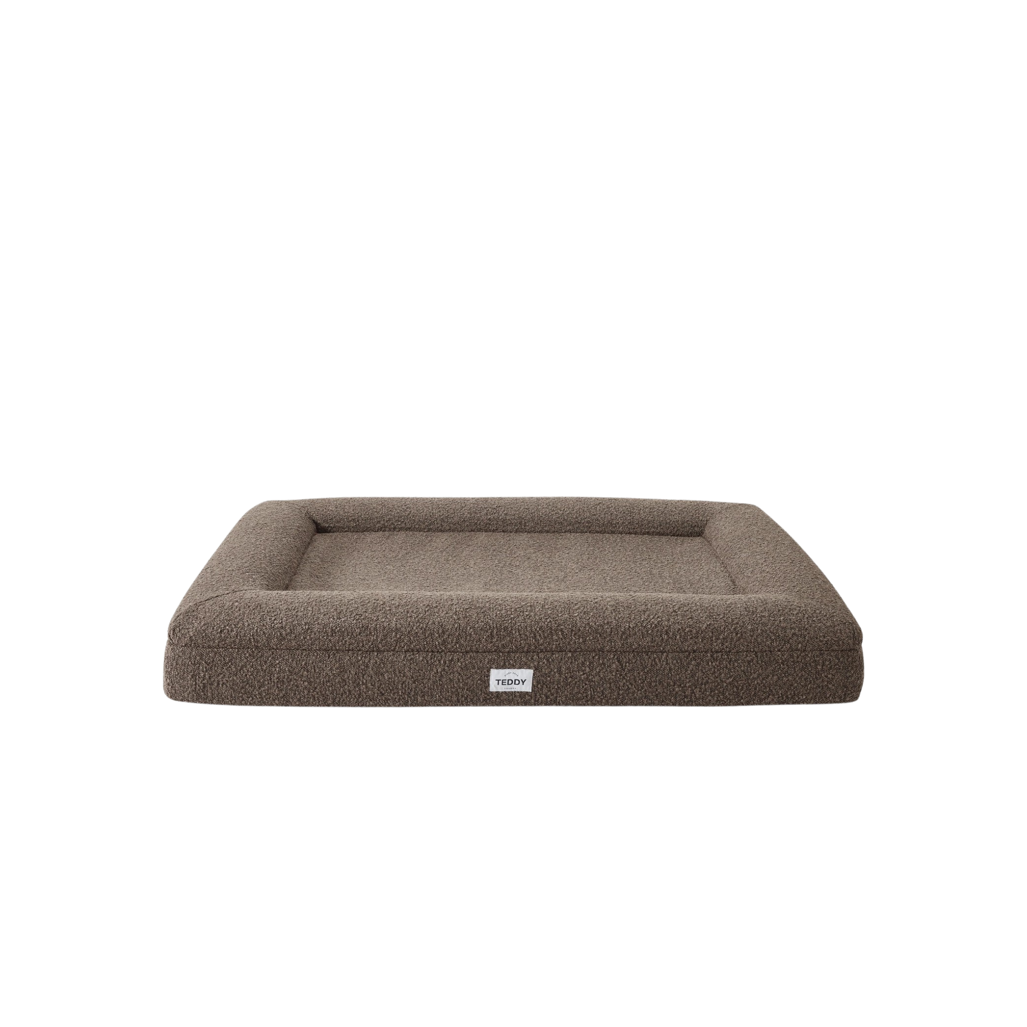 Boucle Dog Bed (Brown, Large)