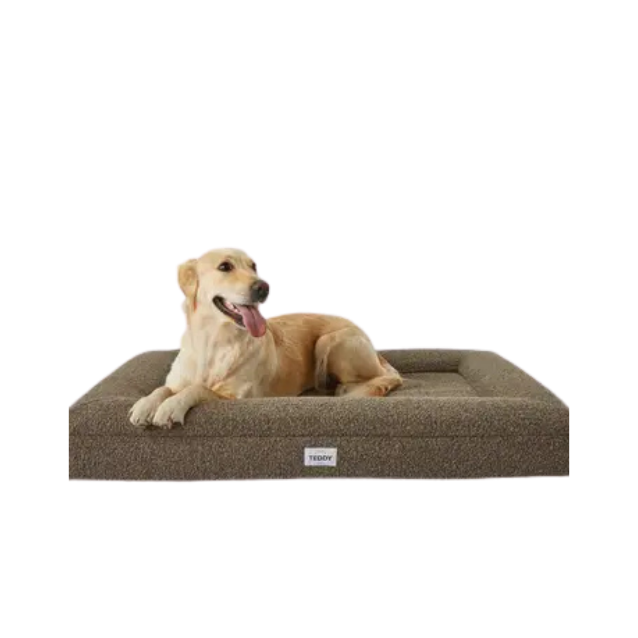 Boucle Dog Bed (Brown, Large)