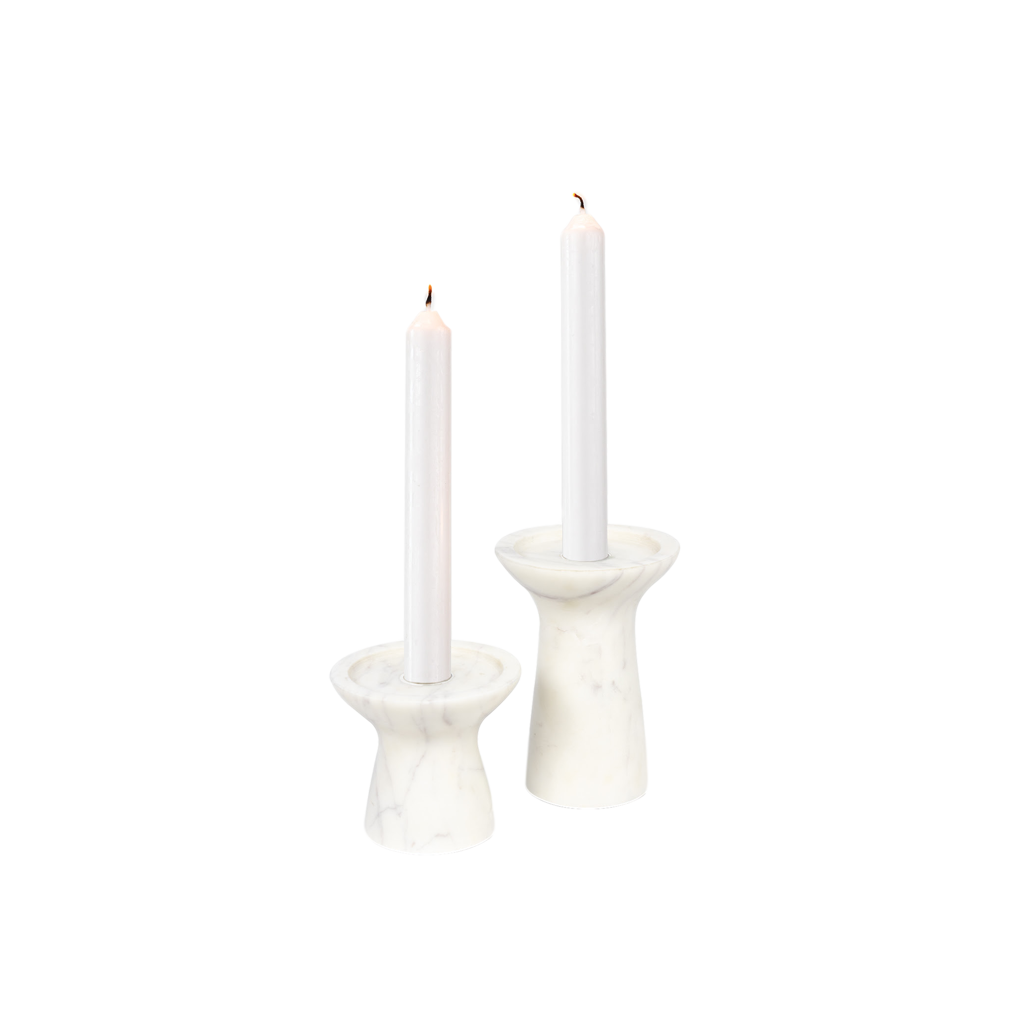 Klein Marble Candle Holder Set