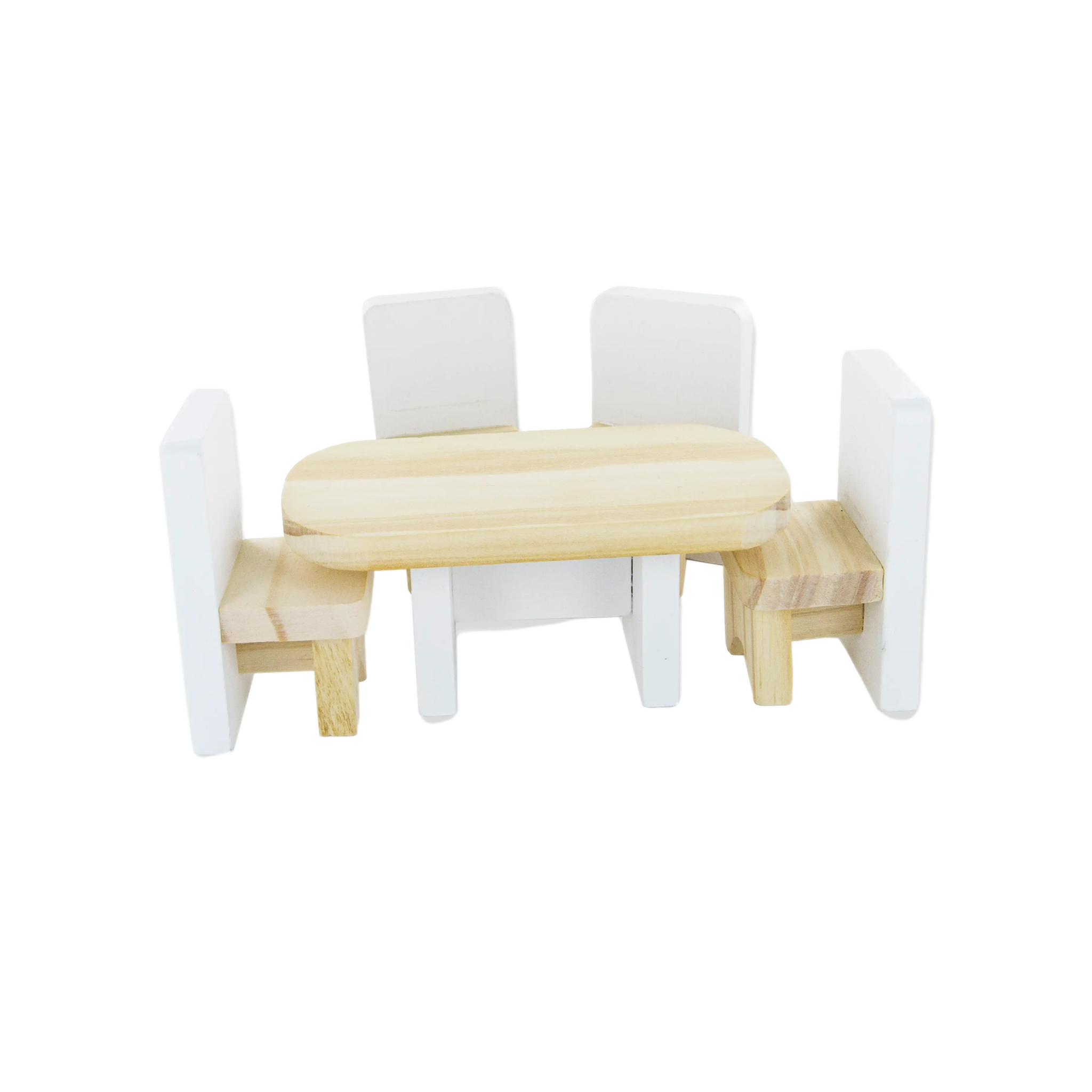 Wooden Dollhouse Furniture Set