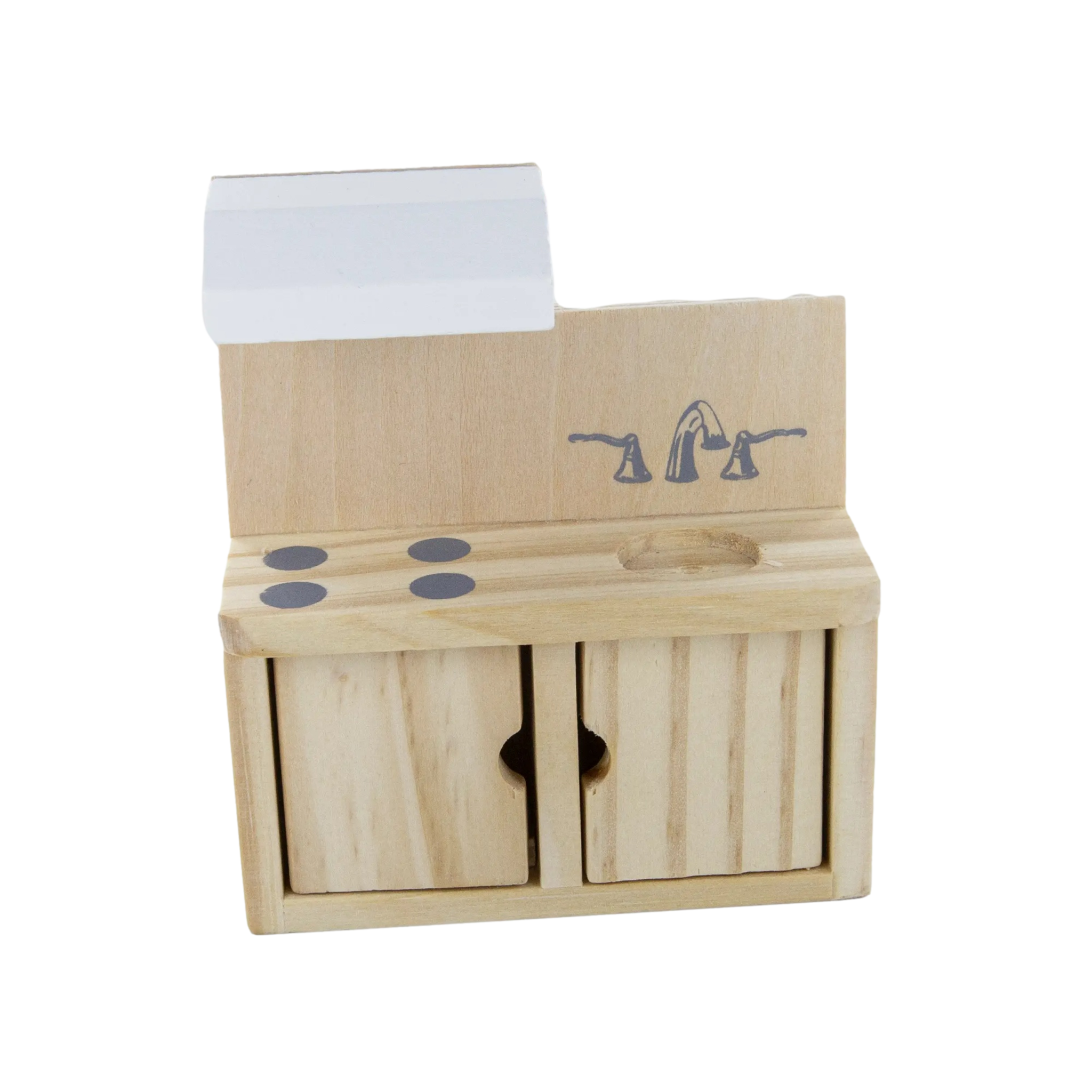 Wooden Dollhouse Furniture Set