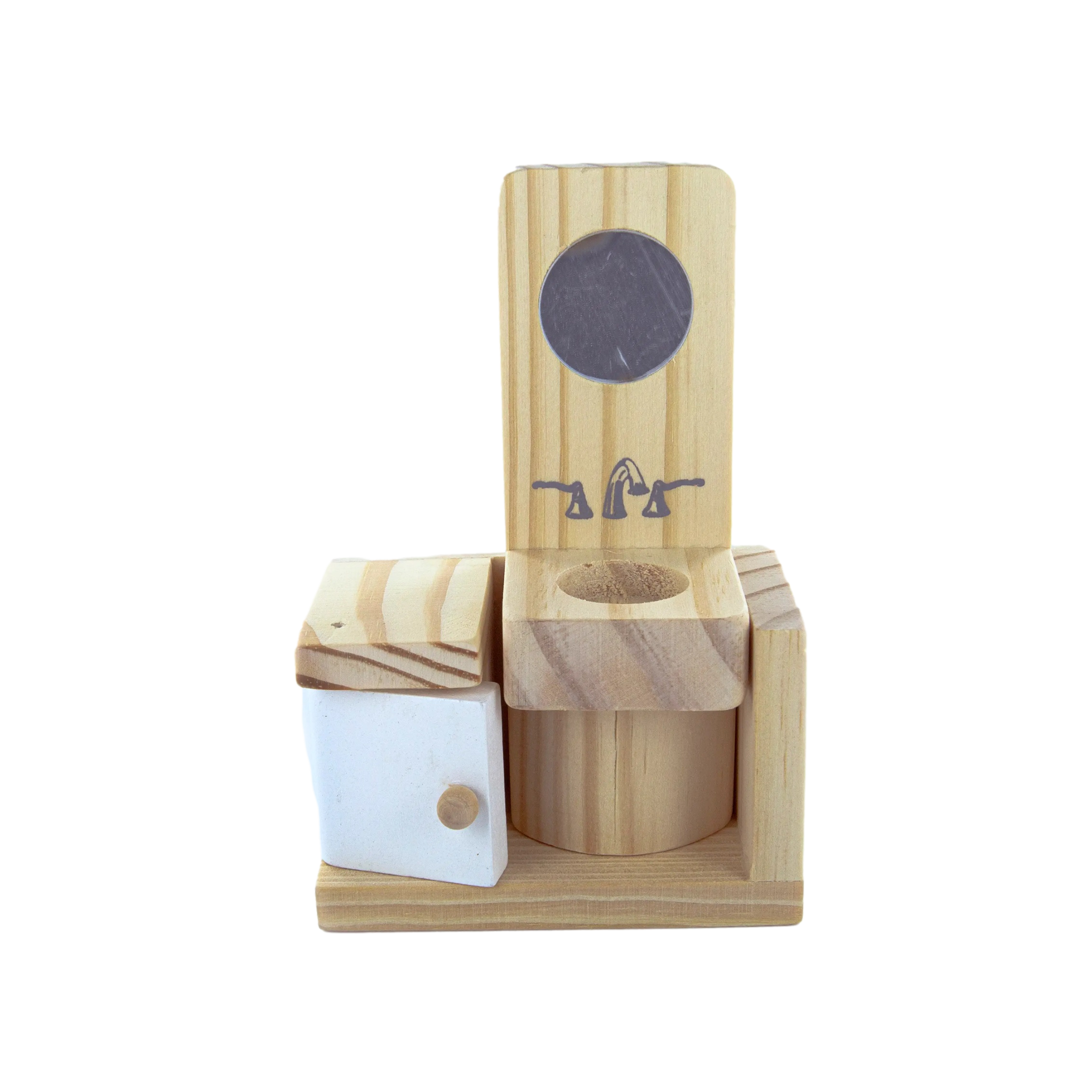 Wooden Dollhouse Furniture Set