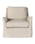 Monette Slipcover Swivel Chair in Natural