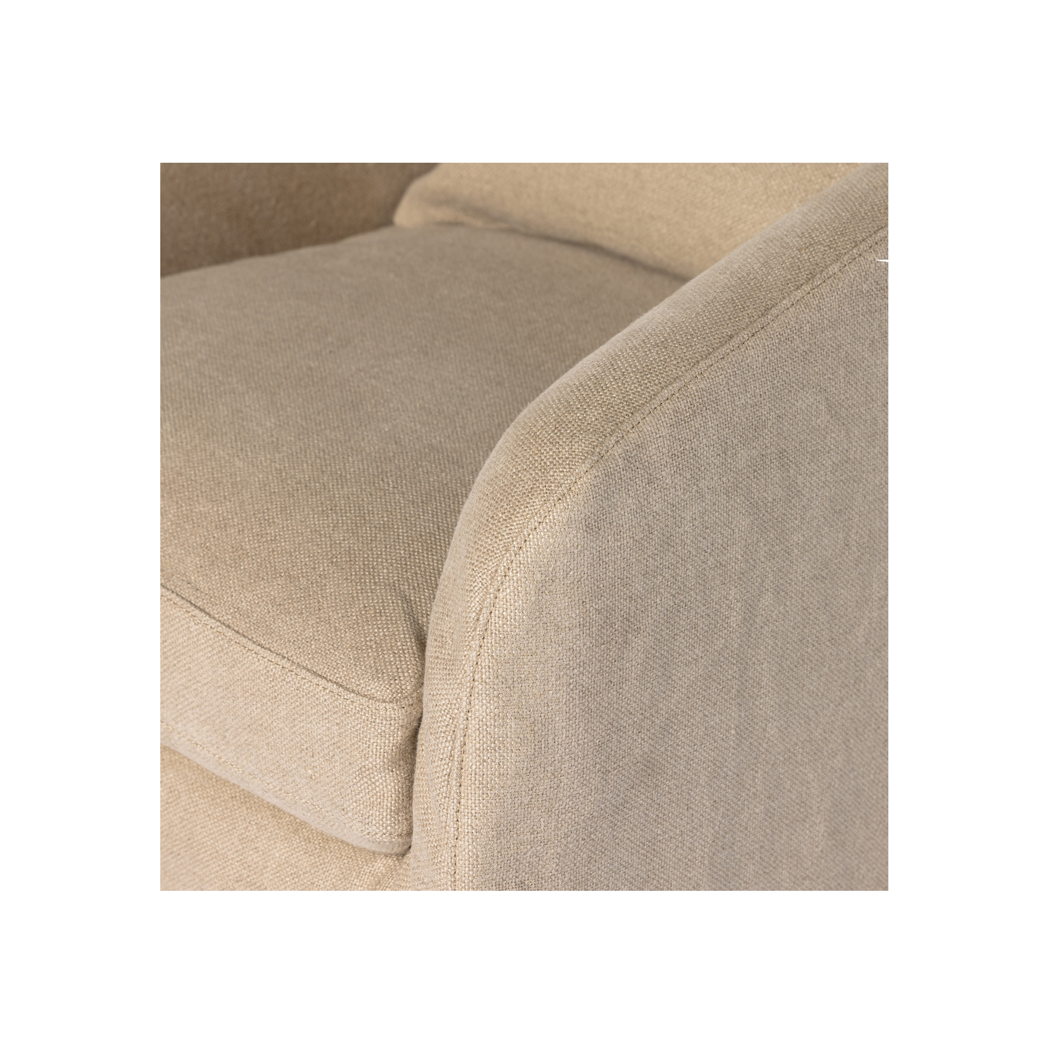 Topanga Swivel Chair in Flax