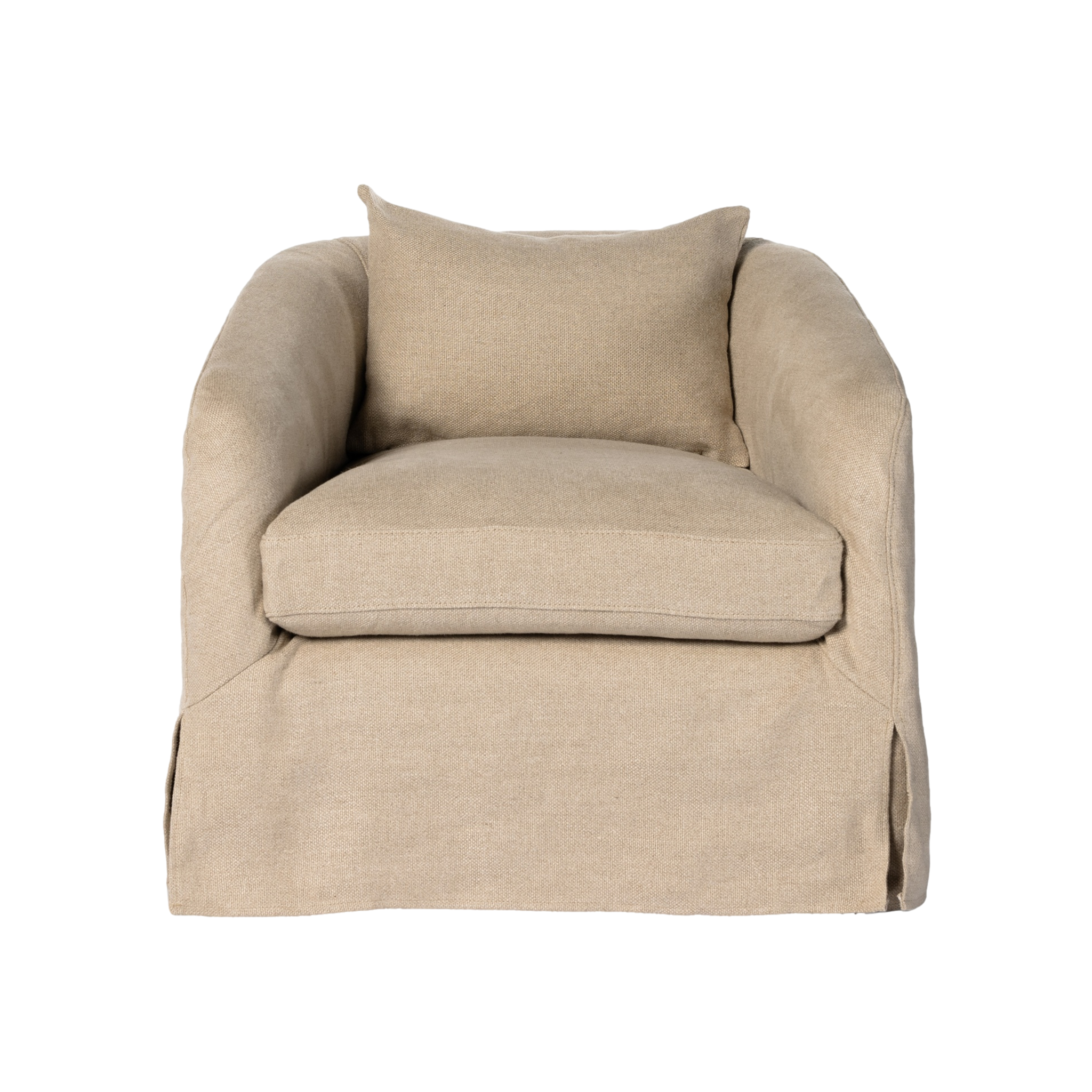 Topanga Swivel Chair in Flax