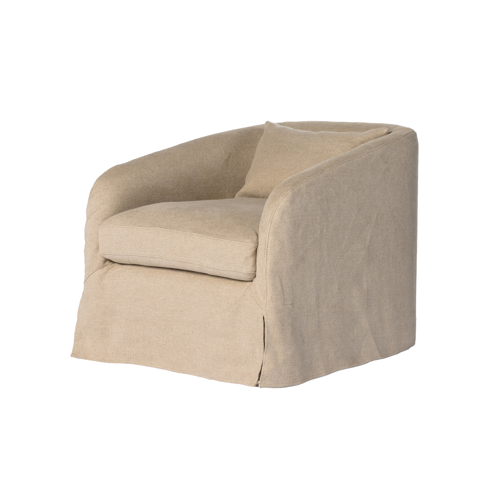 Topanga Swivel Chair in Flax