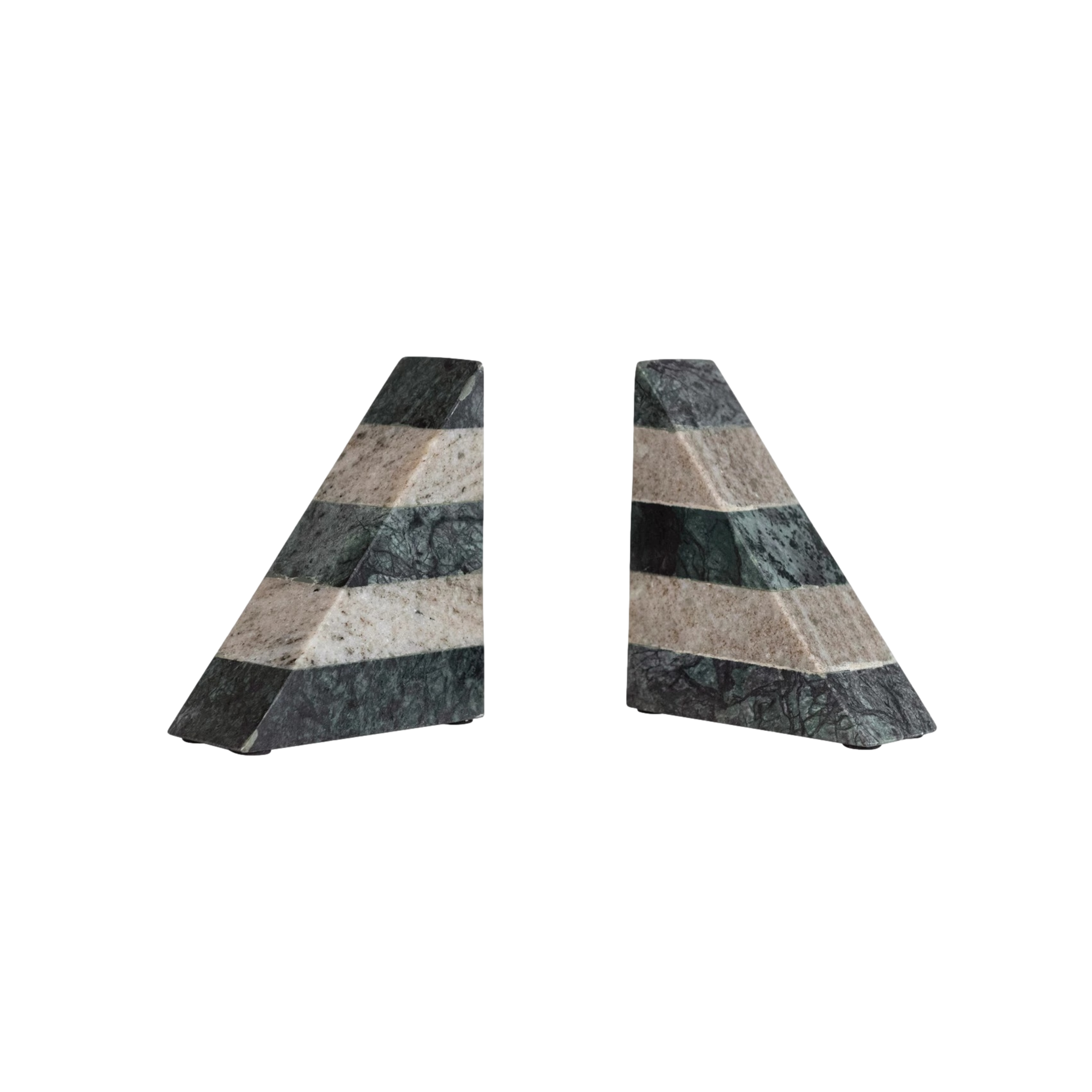 Marble Stripe Bookends
