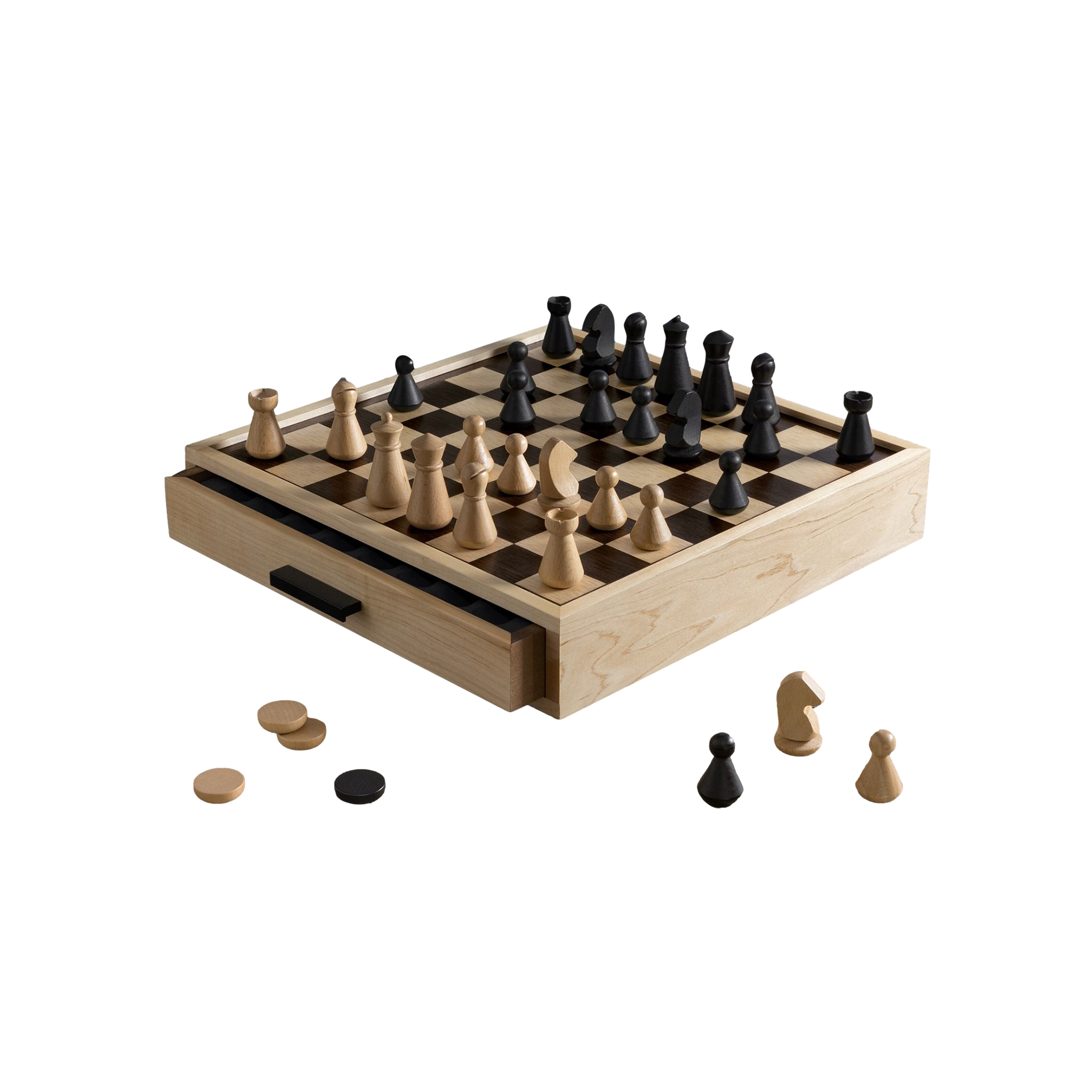 Chess &amp; Checkers Maple Luxe Edition