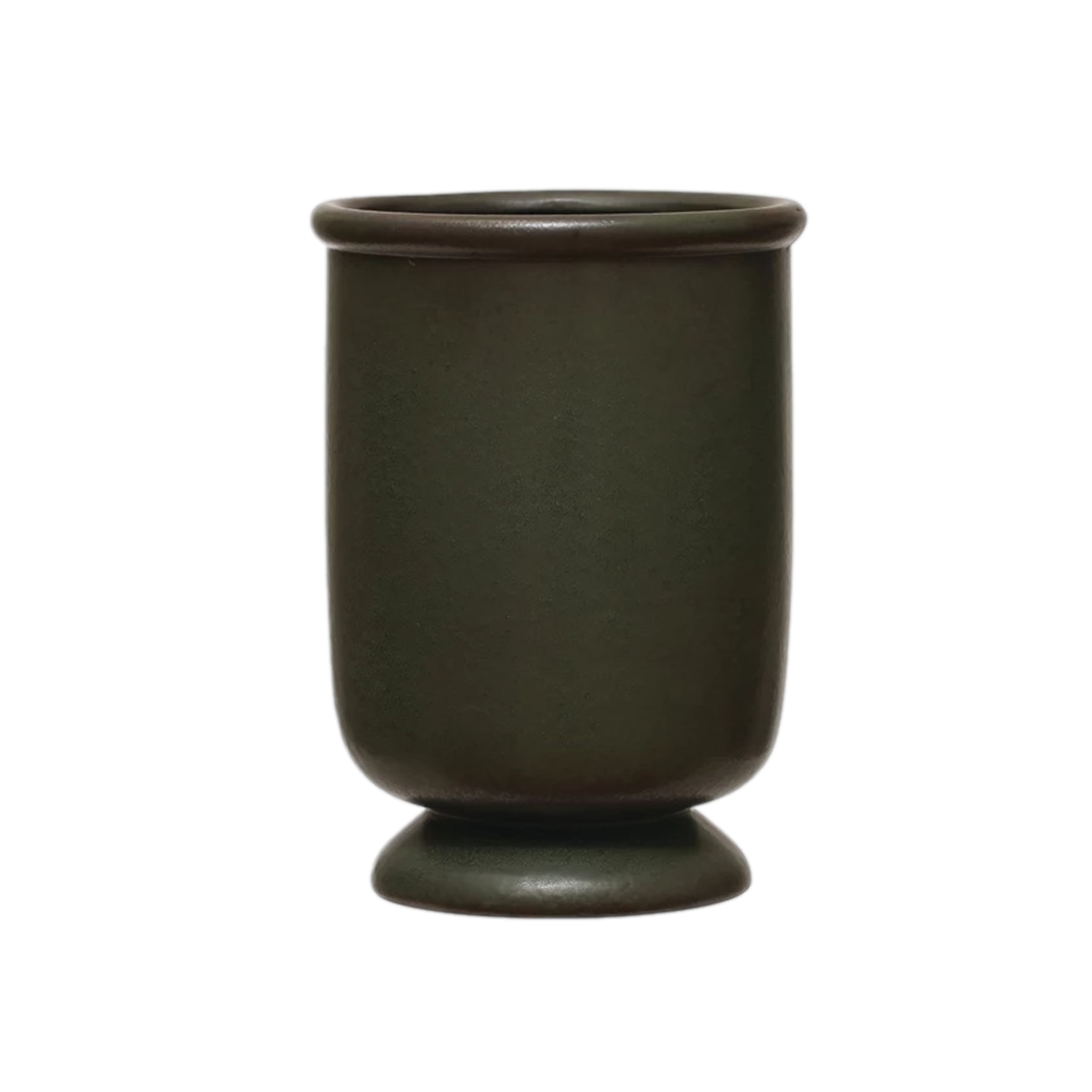 Green Stoneware Vase