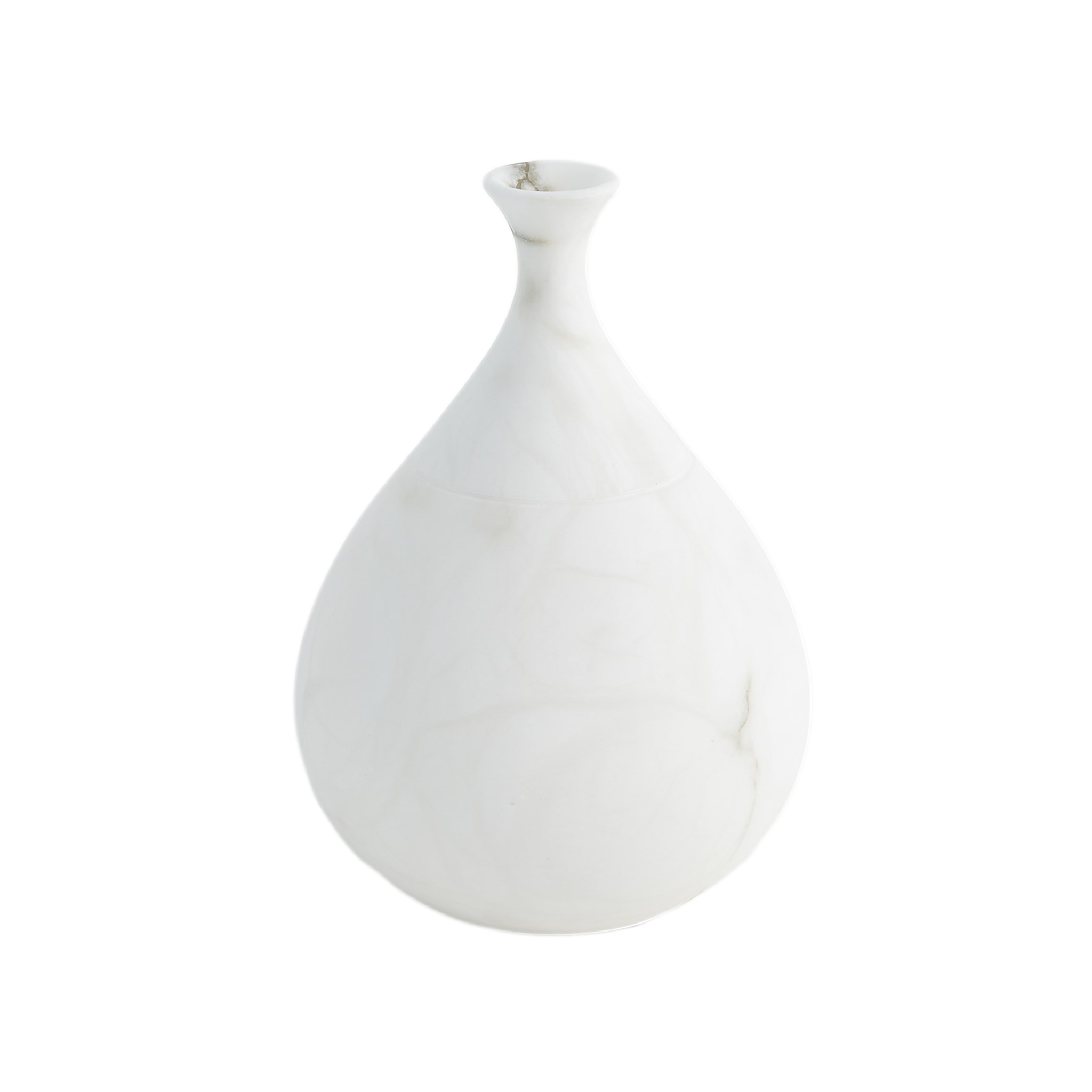 Alabaster Teardrop Vase