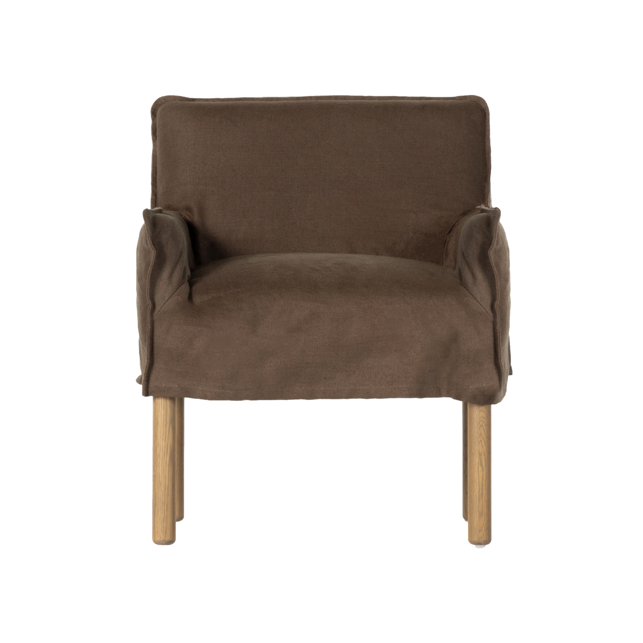 Addington Slipcover Armchair in Coffee