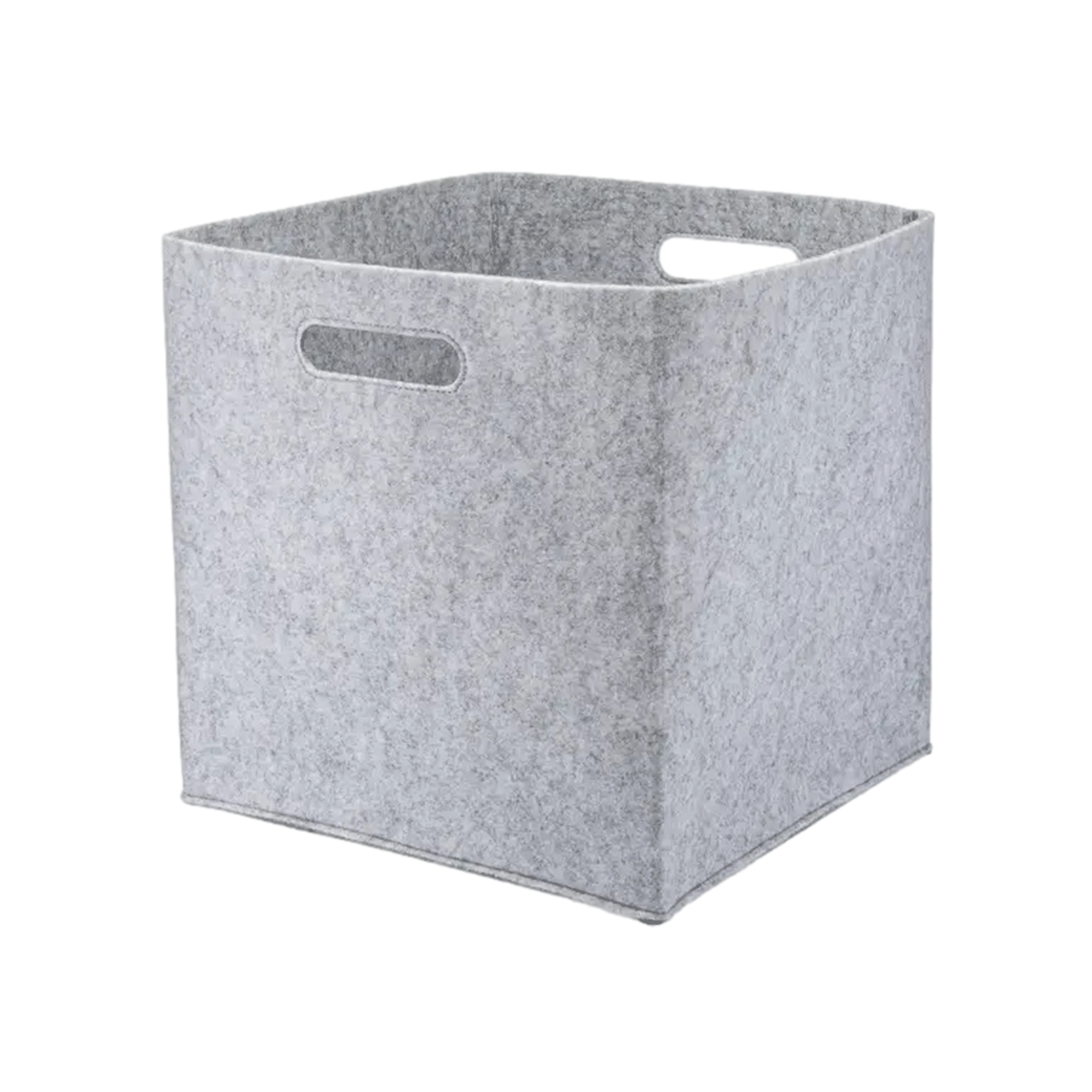 Felt Cube Storage Bin in Gray