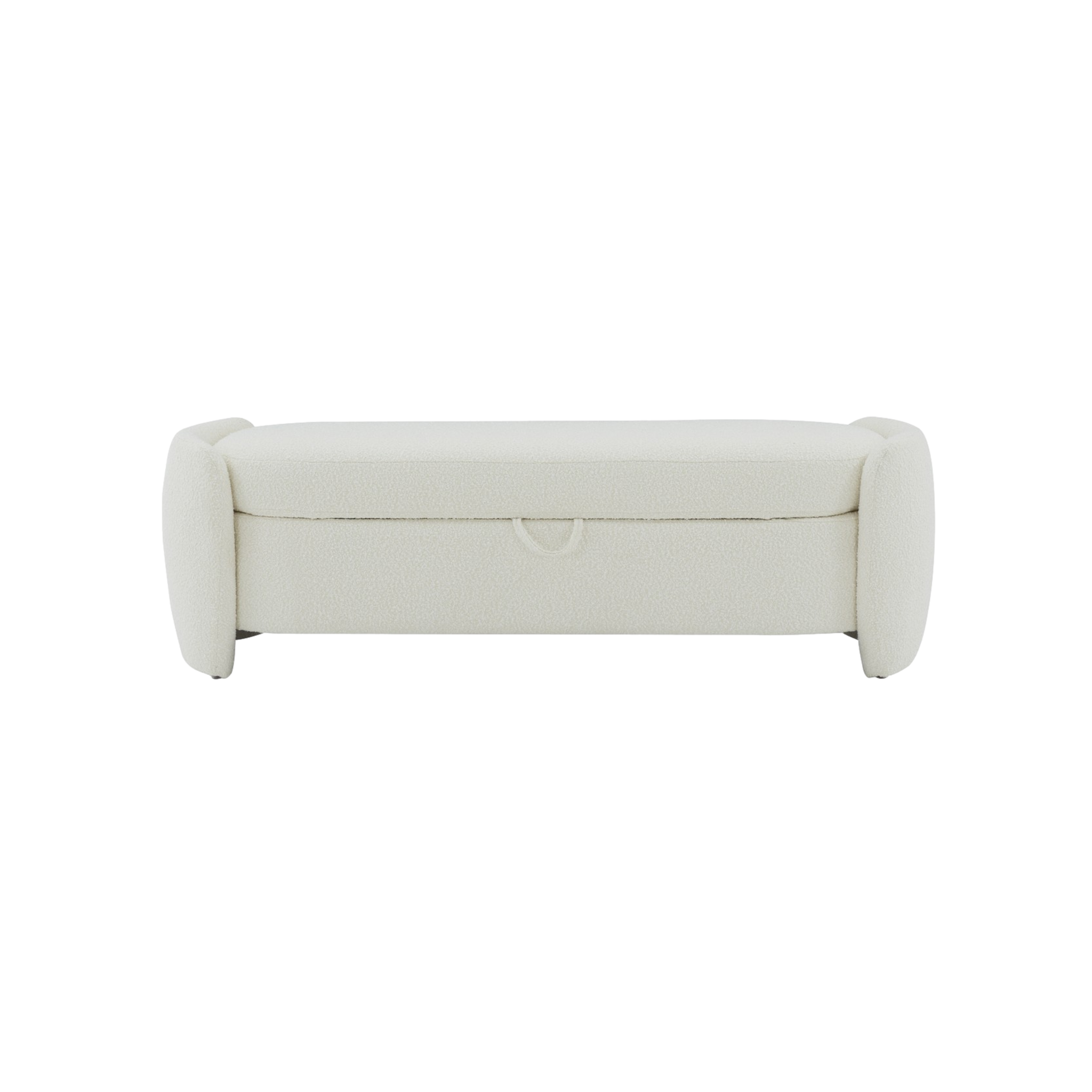 Danianna Boucle Bench in Cream