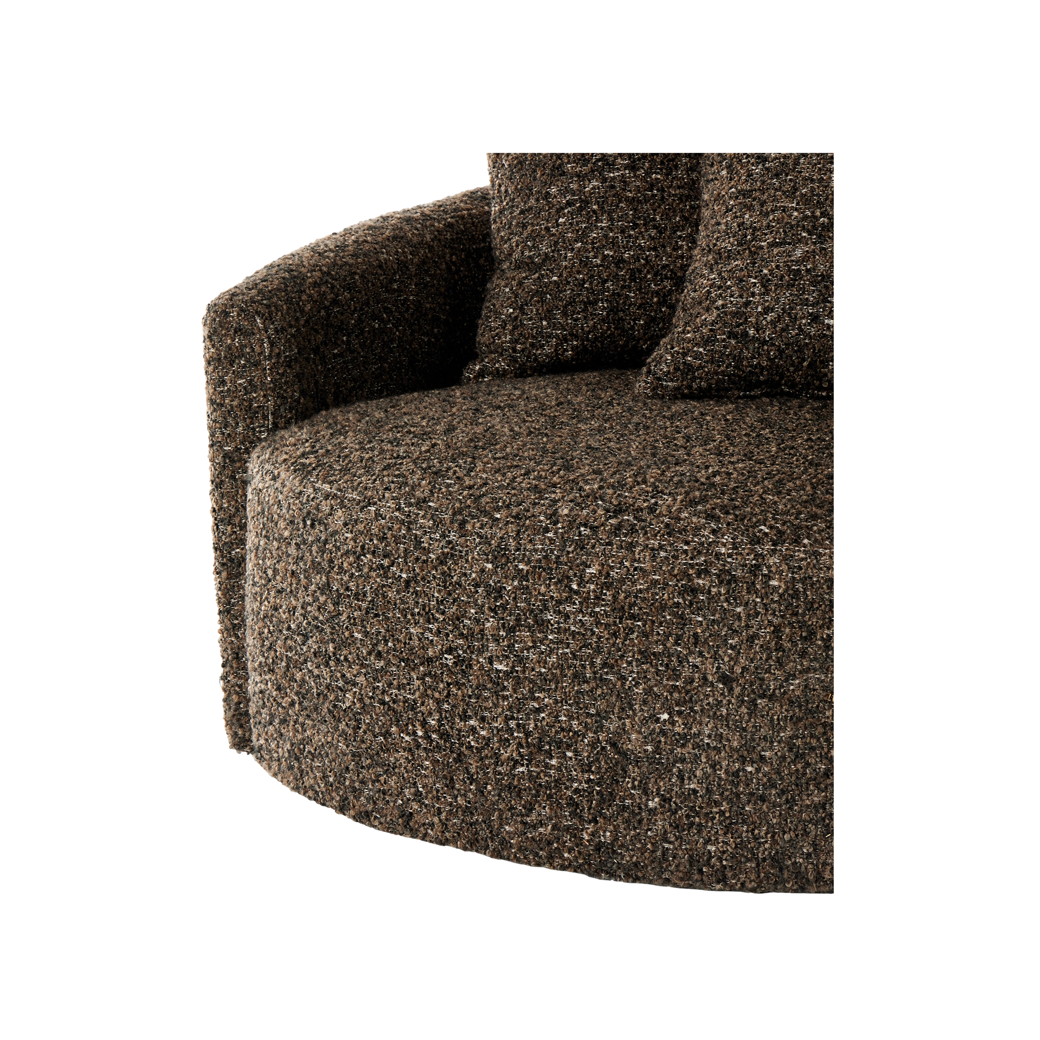 Chloe Swivel Chair in Granite