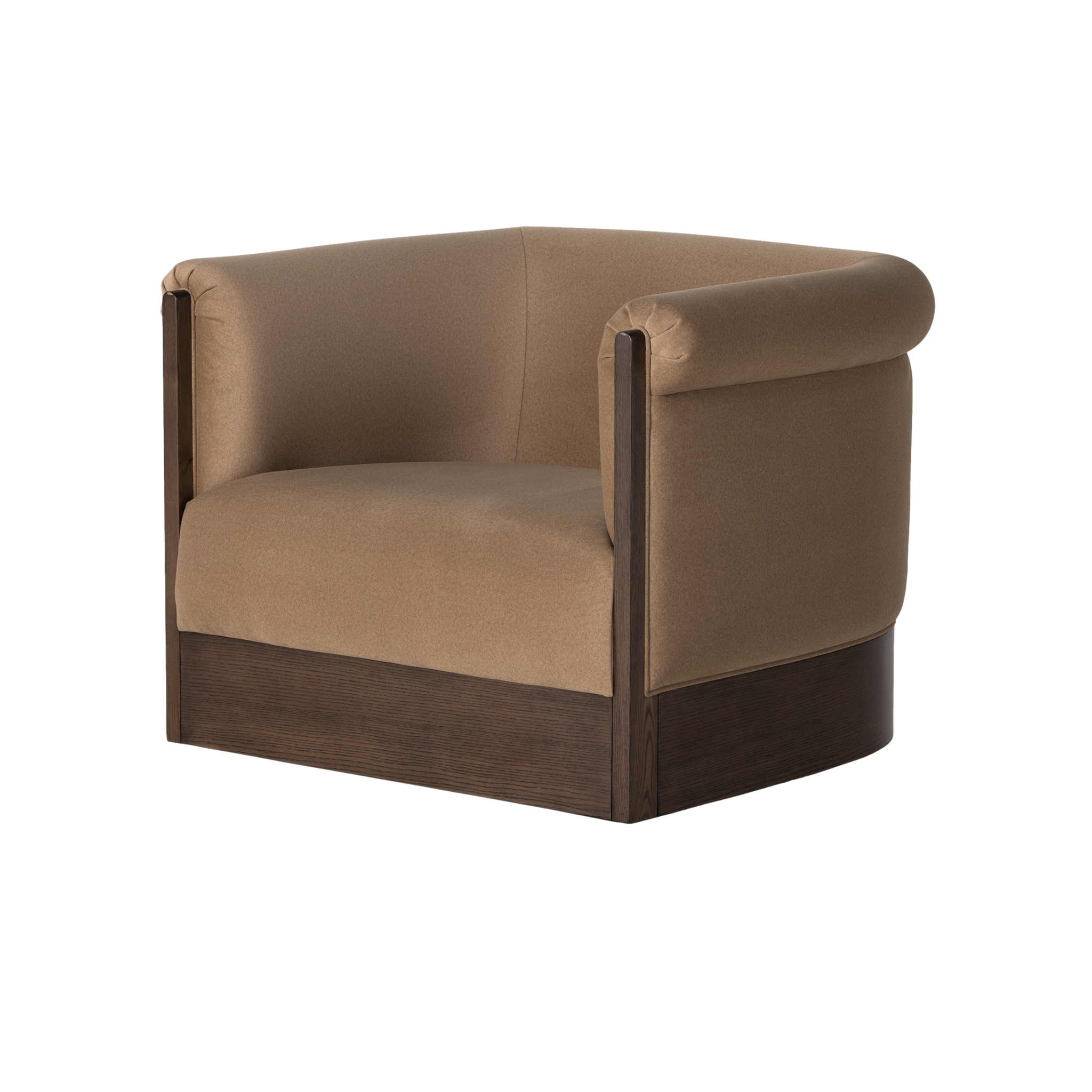 Colby Swivel Chair in Camel