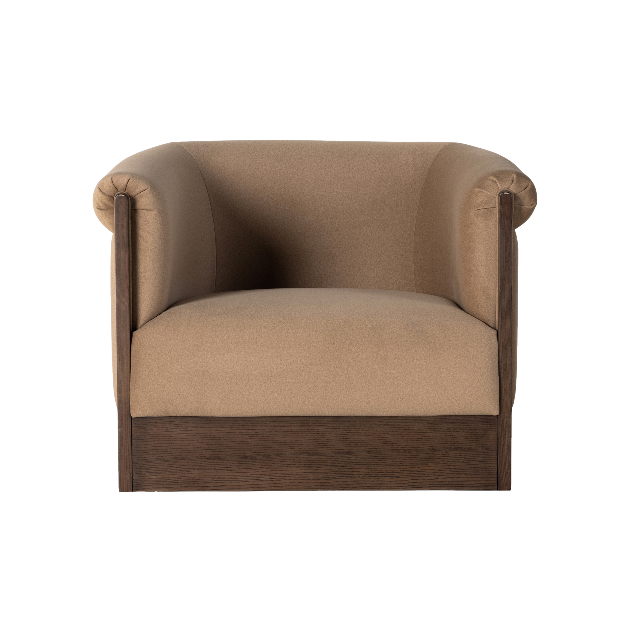Colby Swivel Chair in Camel