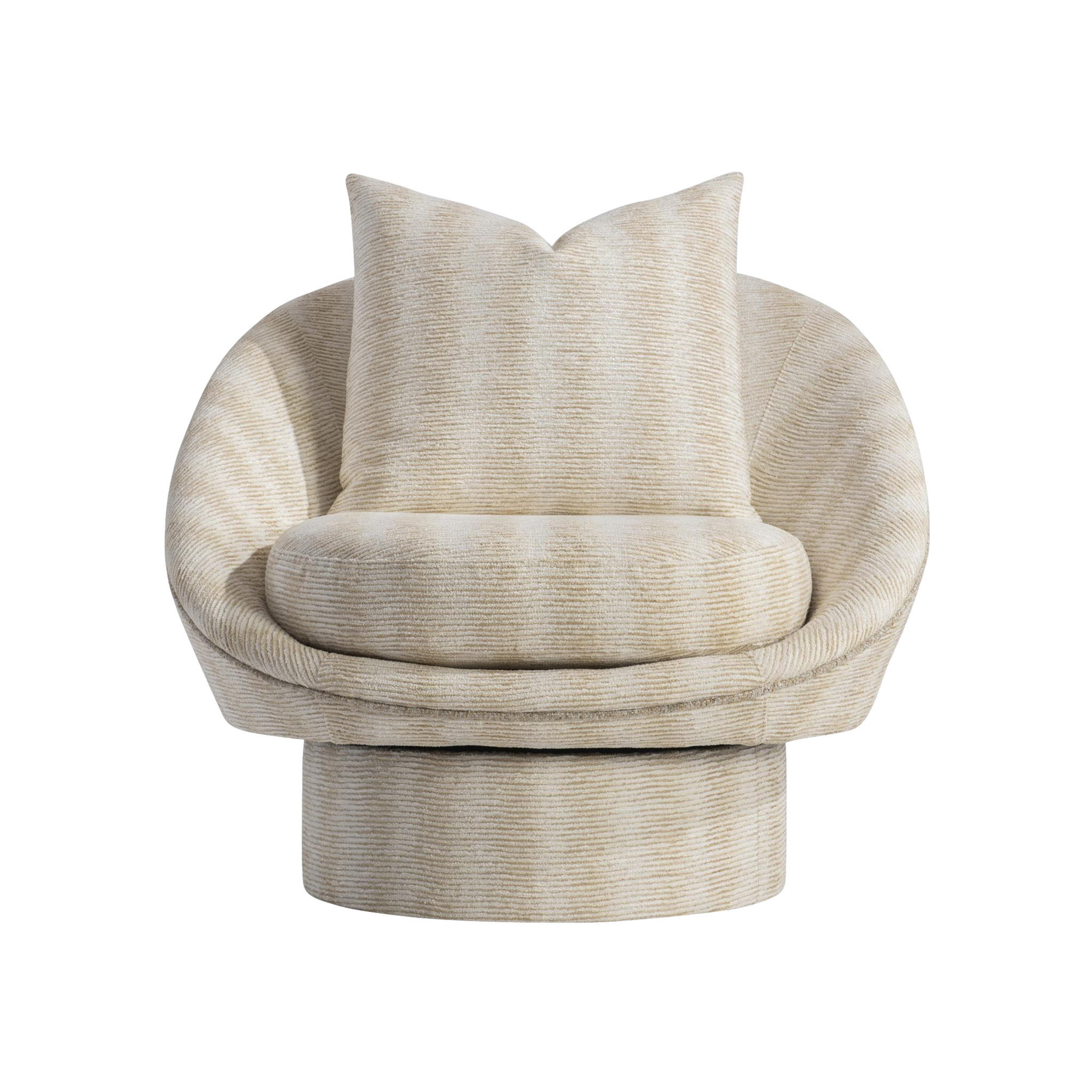 Lucia Fabric Swivel Chair