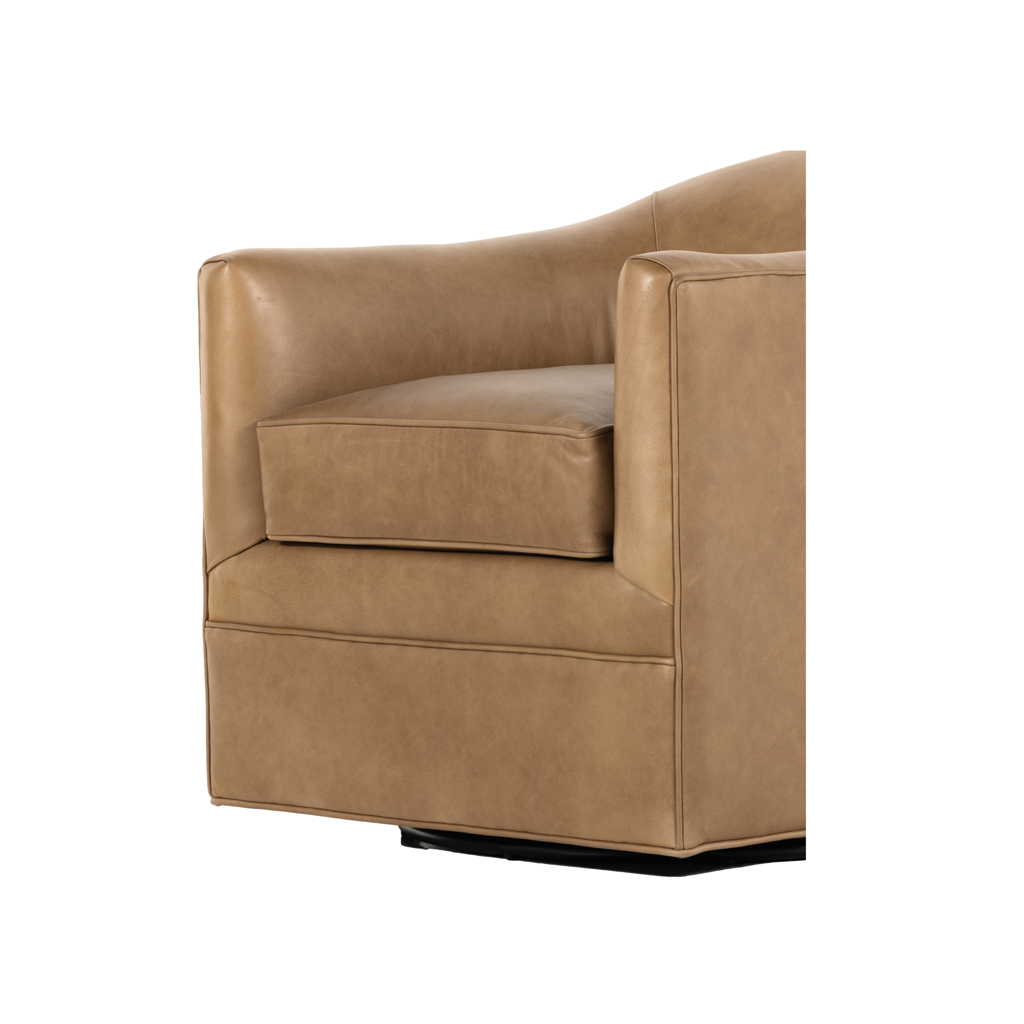 Quinton Swivel Chair in Taupe