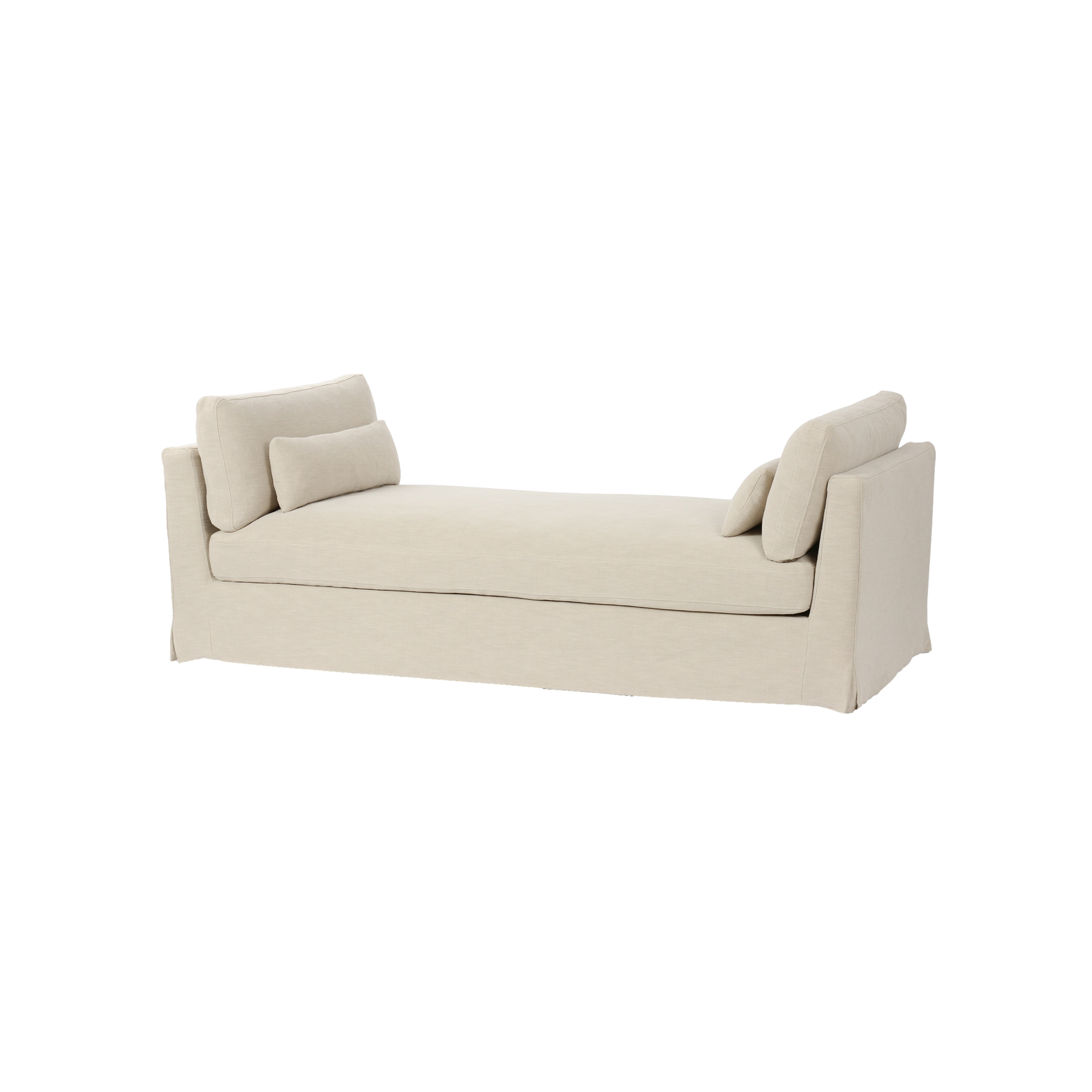 Vianna Slipcover Chaise in Canvas