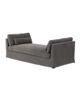 Vianna Slipcover Chaise in Charcoal