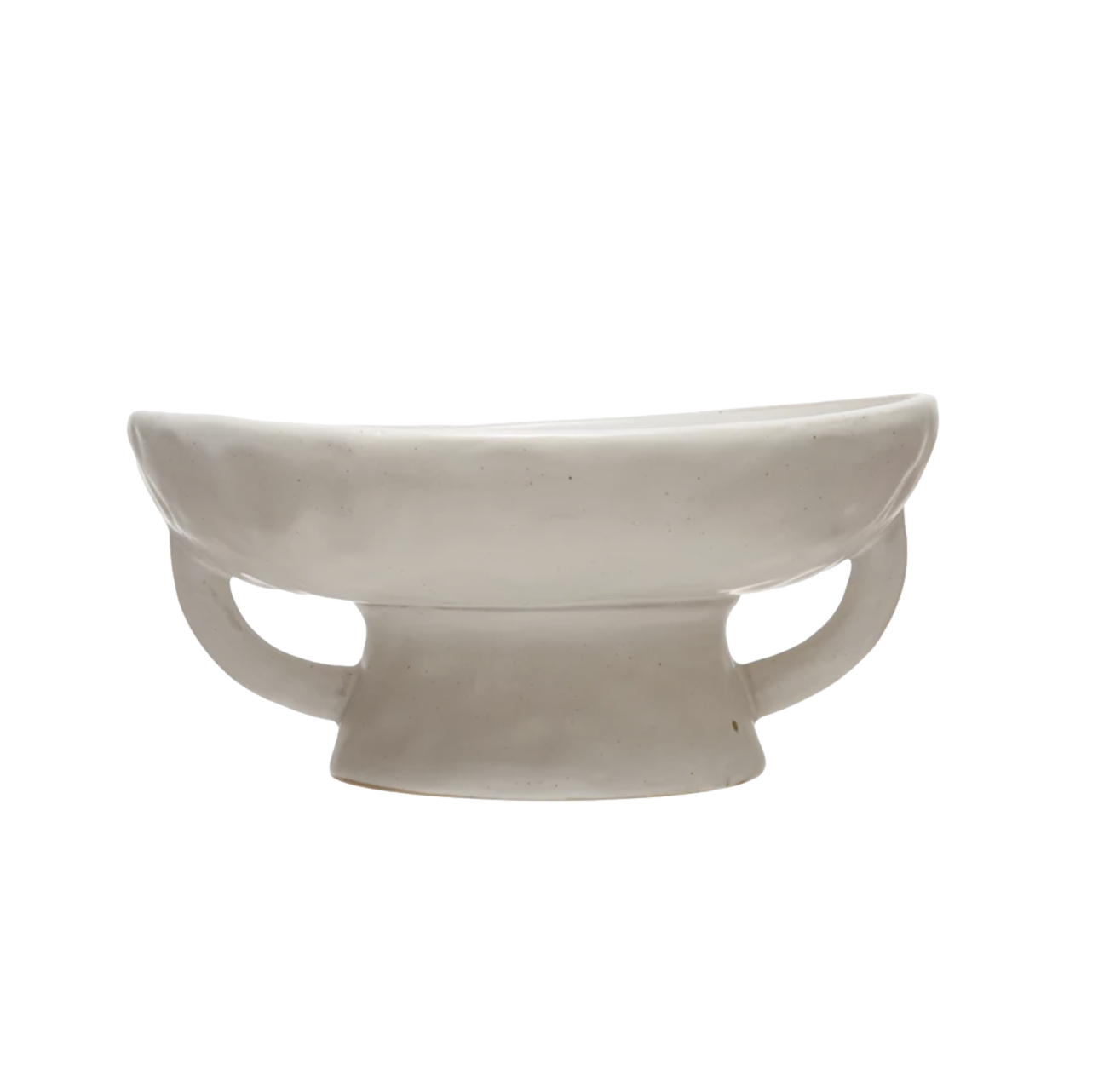 Stoneware Footed Pedestal Bowl