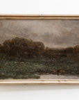 Vintage Oil Painting | Moody Muted Landscape Art Print L135: 16”x20”