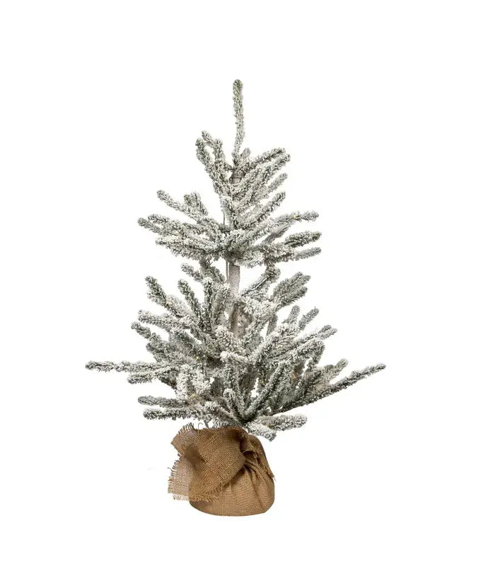 3&#39;PRELIT WRM WHITE LED FLCK VAIL TREE