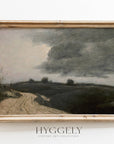 Moody Muted Landscape Art | Vintage Overcast Art Print L227: 16”x20”
