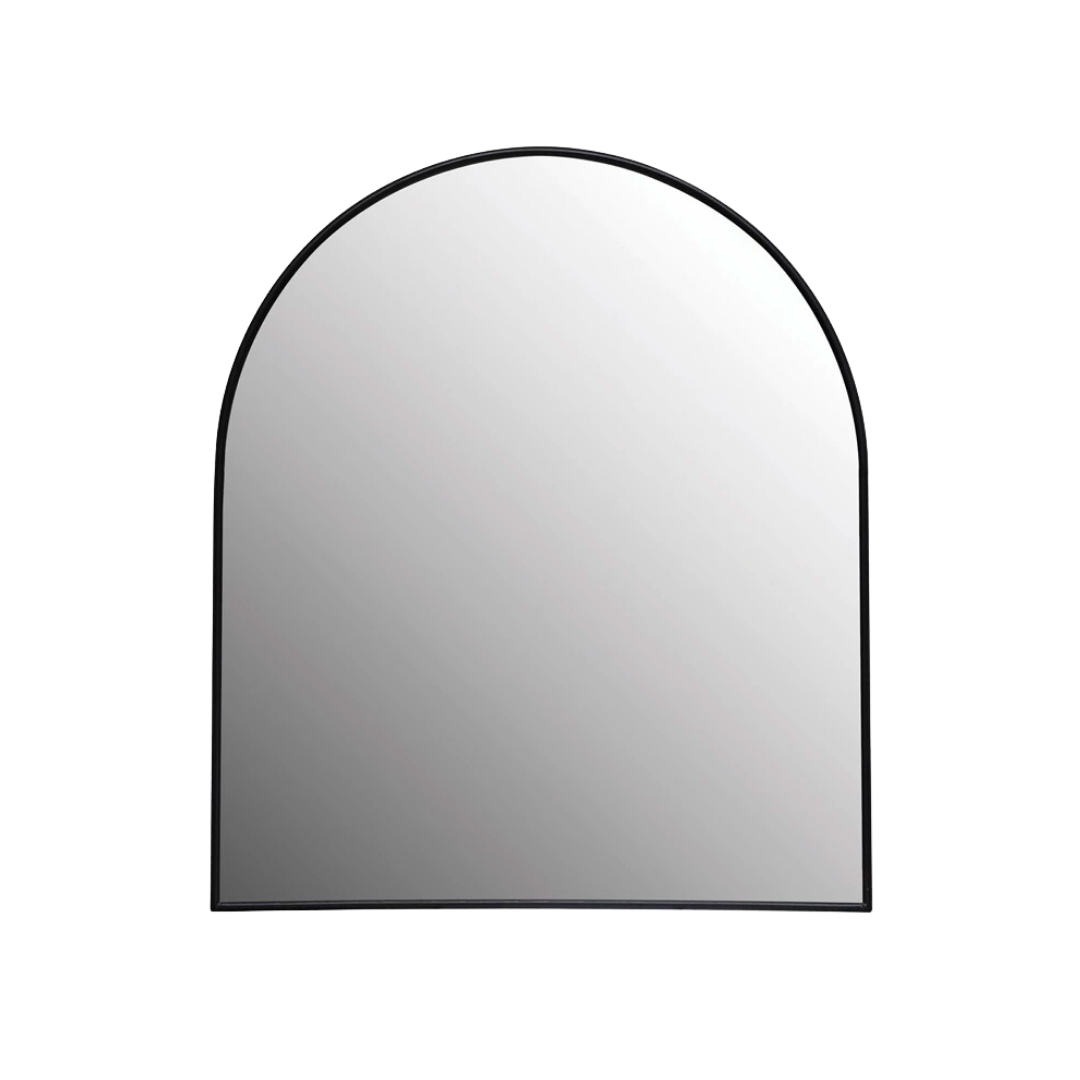 Metal Framed Wall Mirror-Black