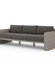 Leroy Outdoor Sofa, Weathered Grey (Charcoal)