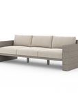 Leroy Outdoor Sofa, Weathered Grey-Faye Sand