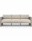 Leroy Outdoor Sofa, Weathered Grey-Faye Sand