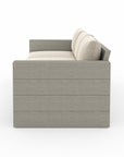 Leroy Outdoor Sofa, Weathered Grey-Faye Sand