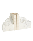 Mountain Summit Bookends in White (Set of 2)