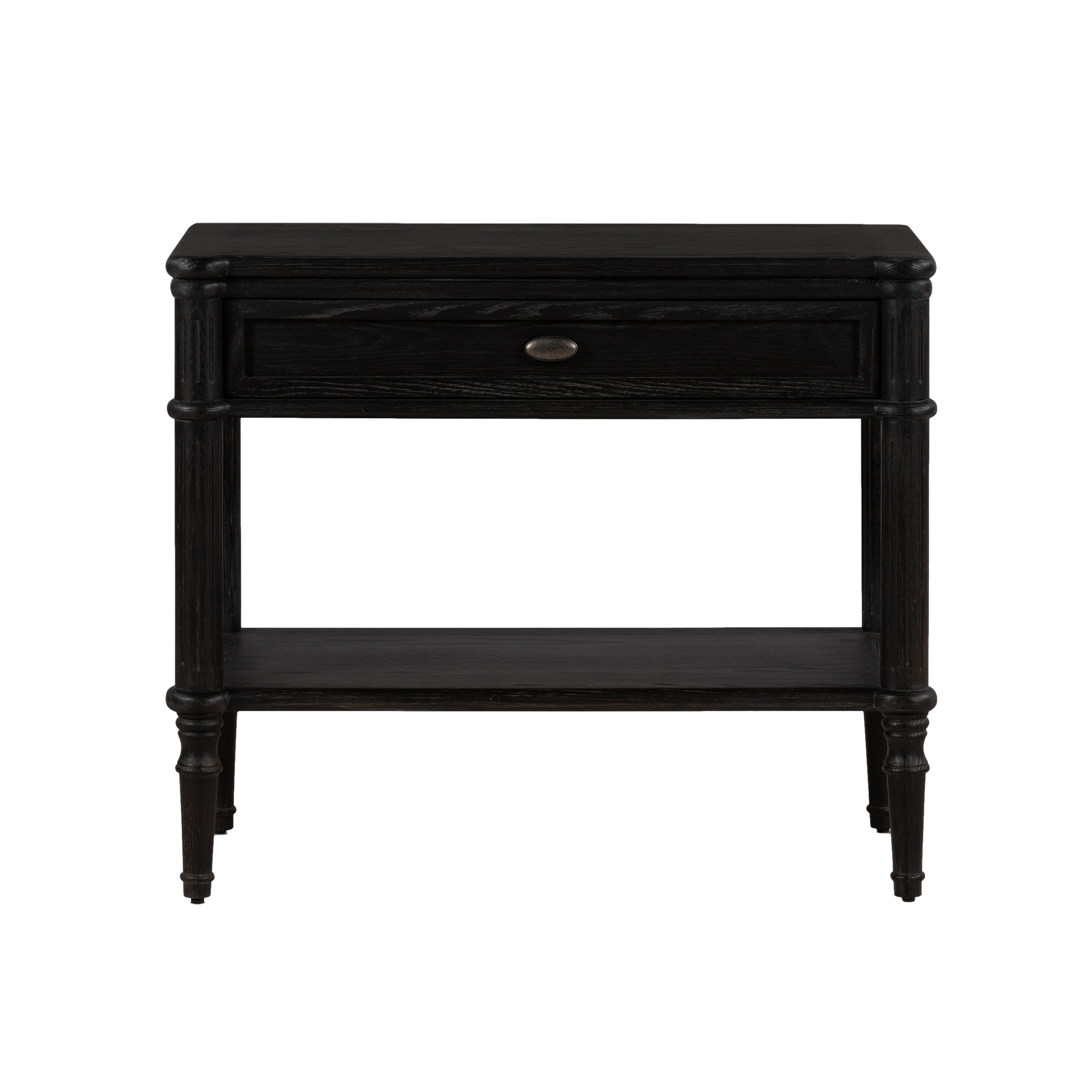 Toulouse Nightstand in Distressed Black