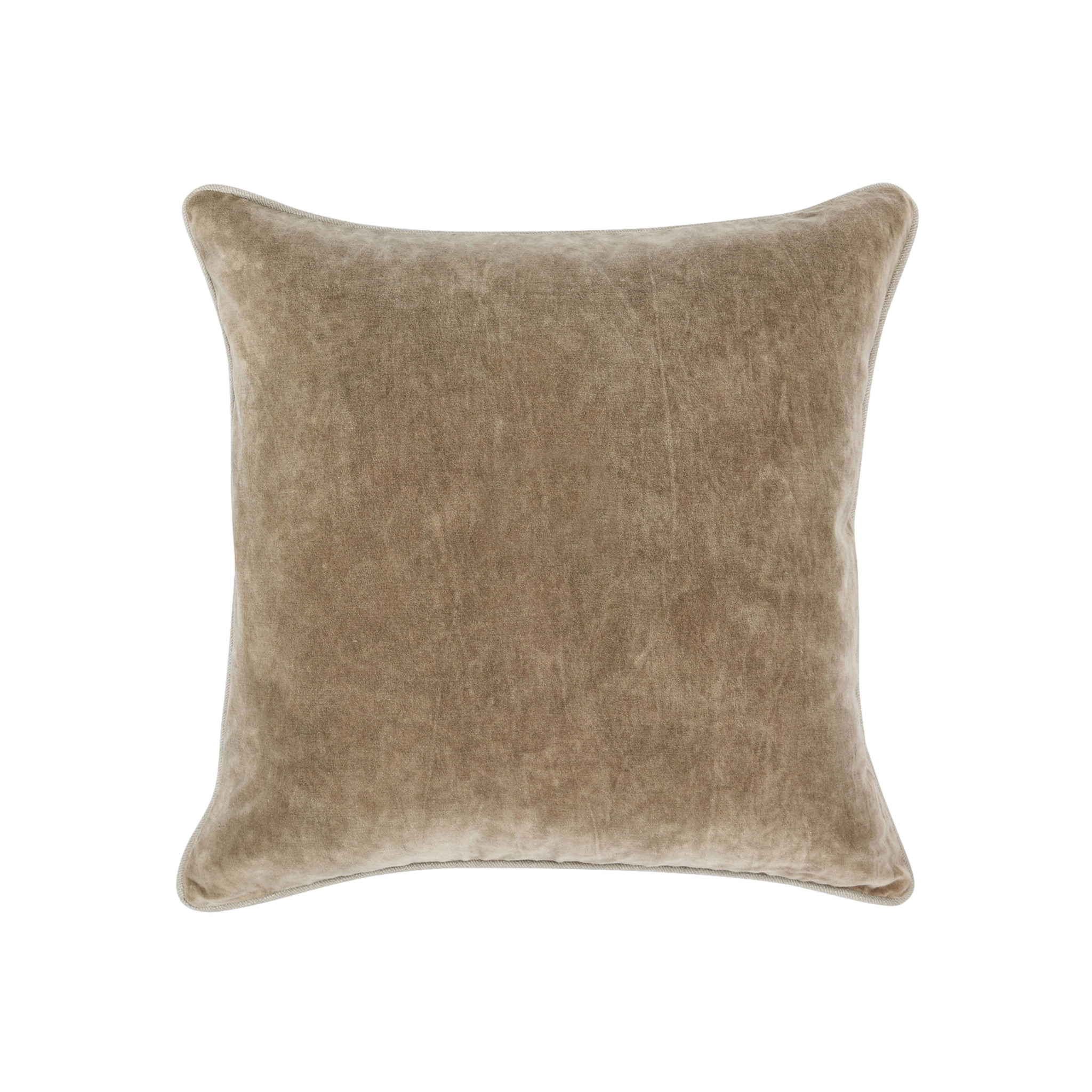 Heirloom Velvet Pillow in Wheat
