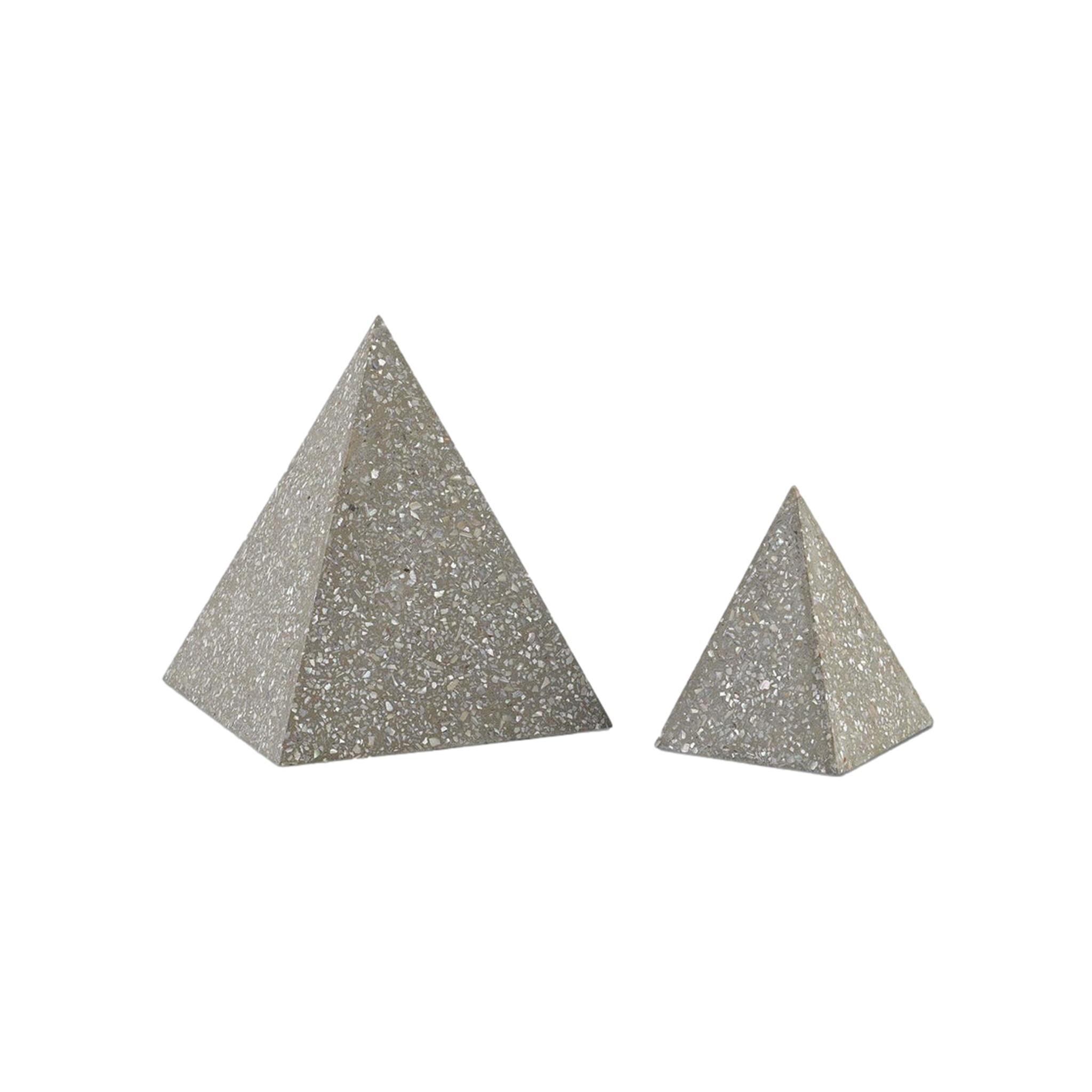 Abalone Small Concrete Pyramid