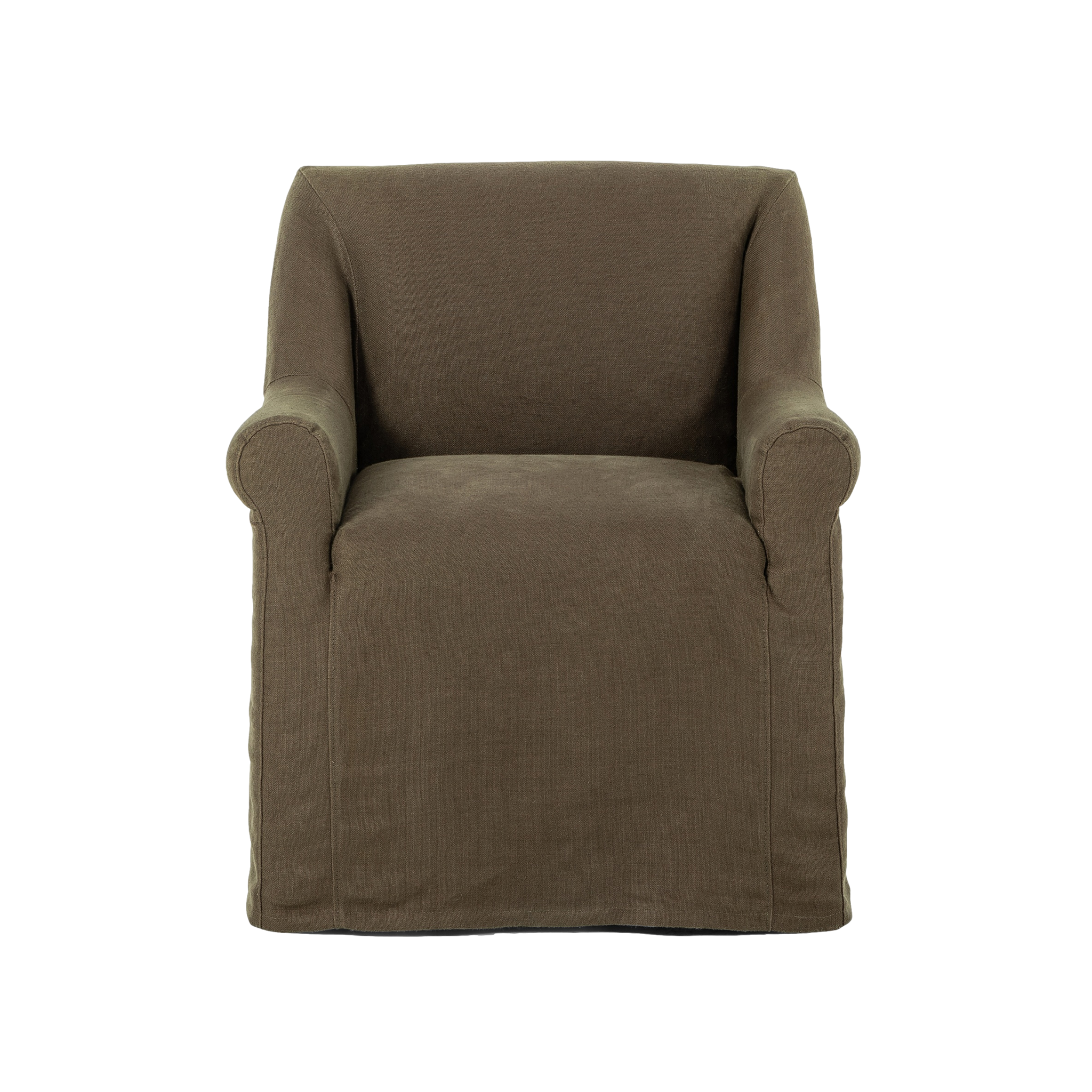 Bridges Slipcover Dining Chair in Coffee