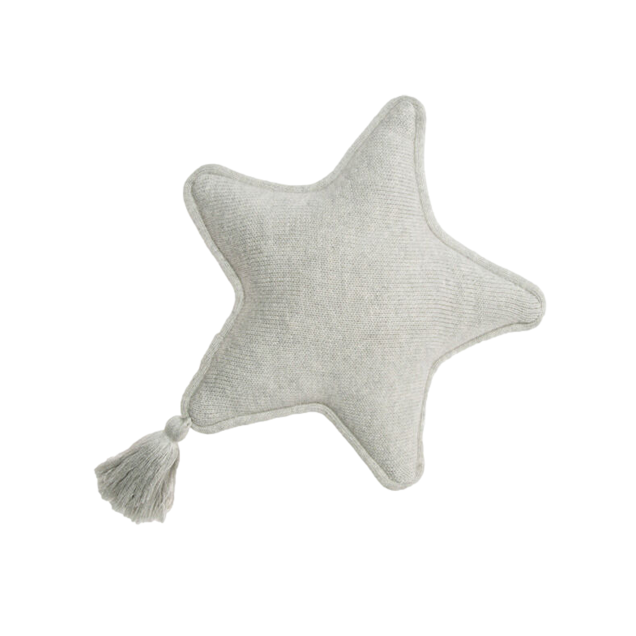 Knitted Cushion Twinkle Star (Grey)