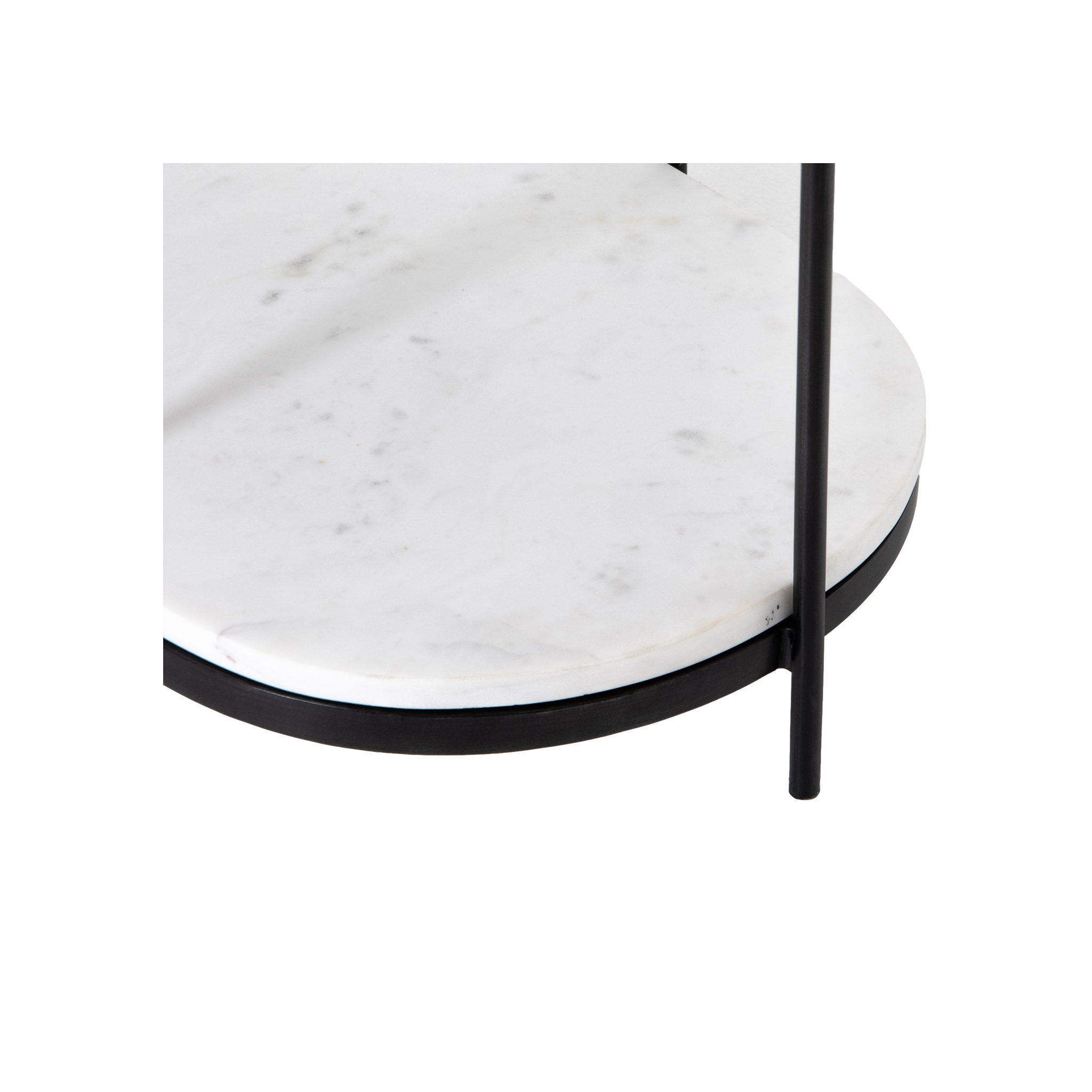 Felix Oval Nightstand in Hammered Grey