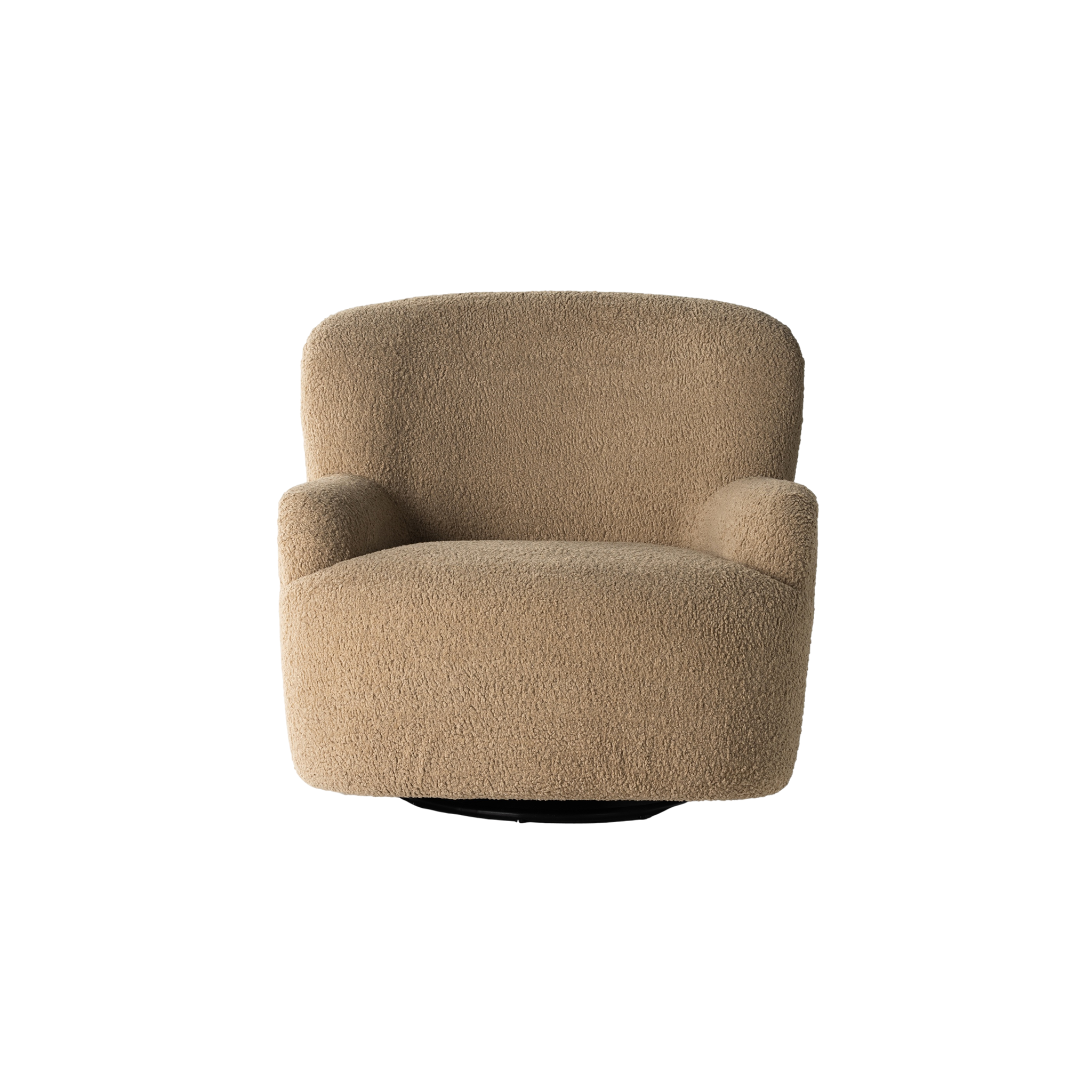 Kadon Swivel Chair in Sheepskin Camel