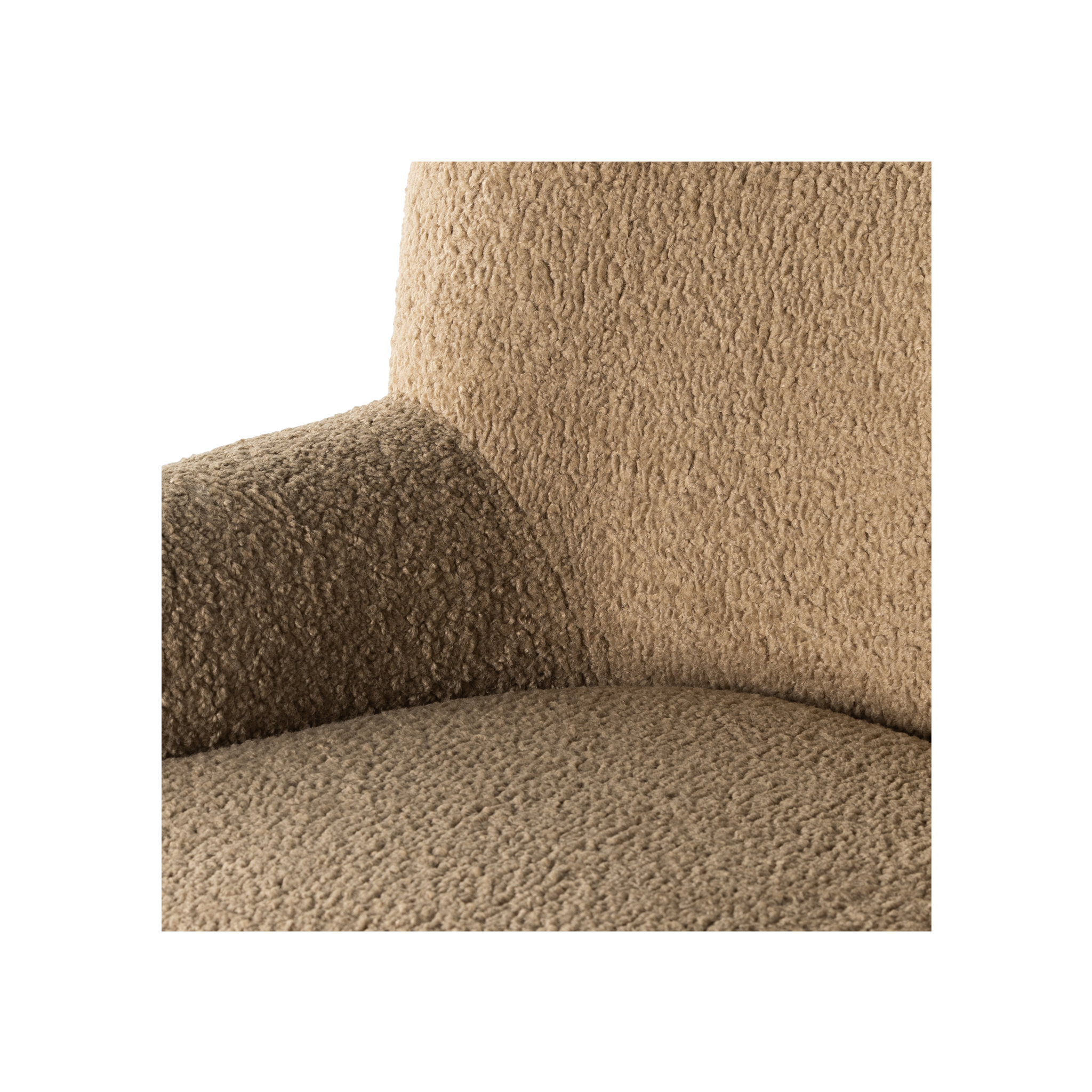 Kadon Swivel Chair in Sheepskin Camel