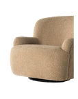 Kadon Swivel Chair in Sheepskin Camel