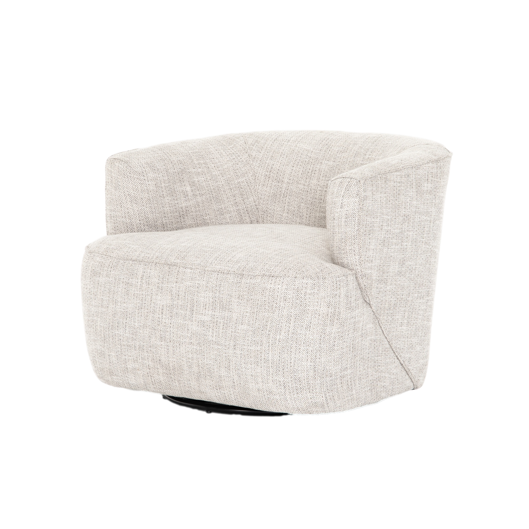 Mila Swivel Chair in Dove