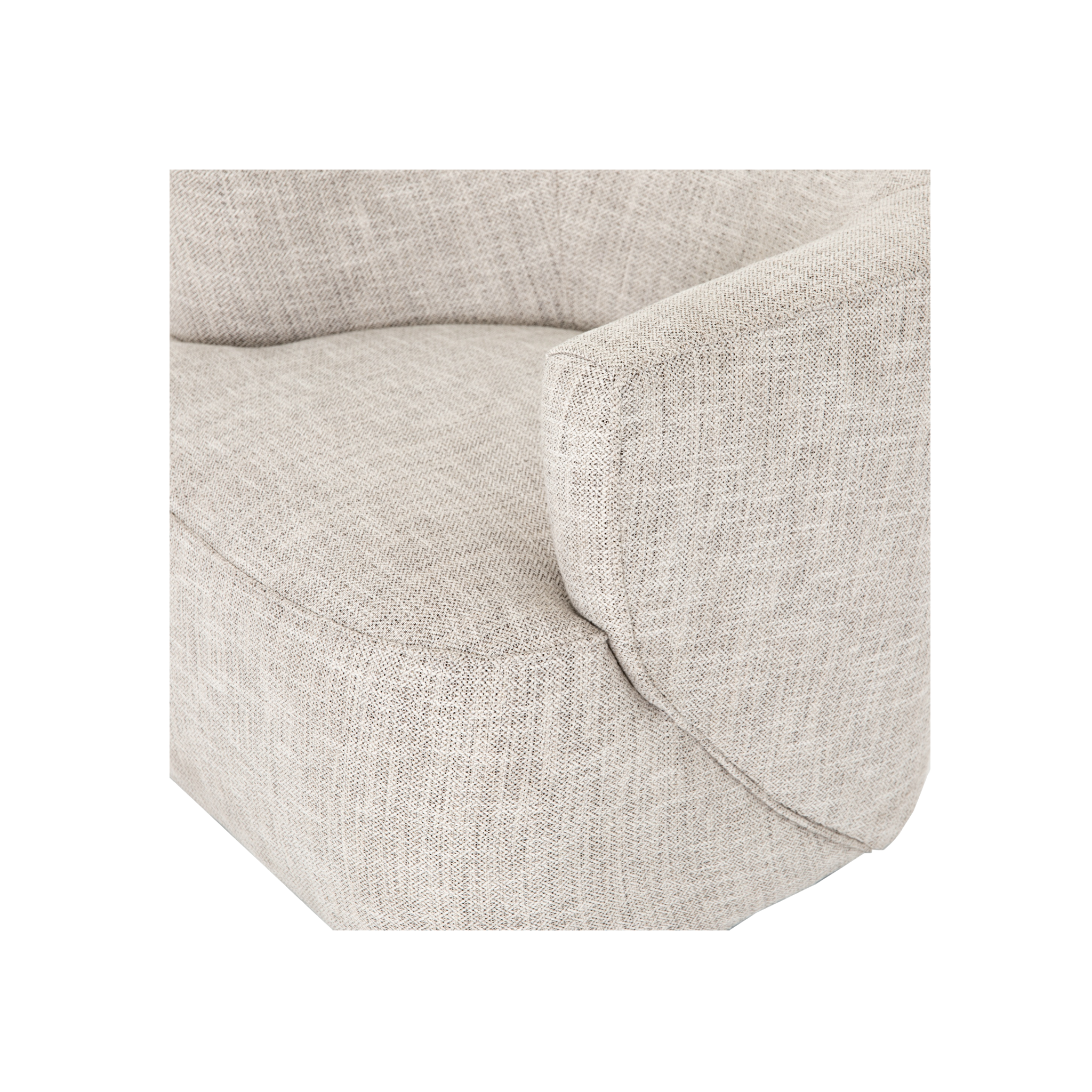 Mila Swivel Chair in Dove