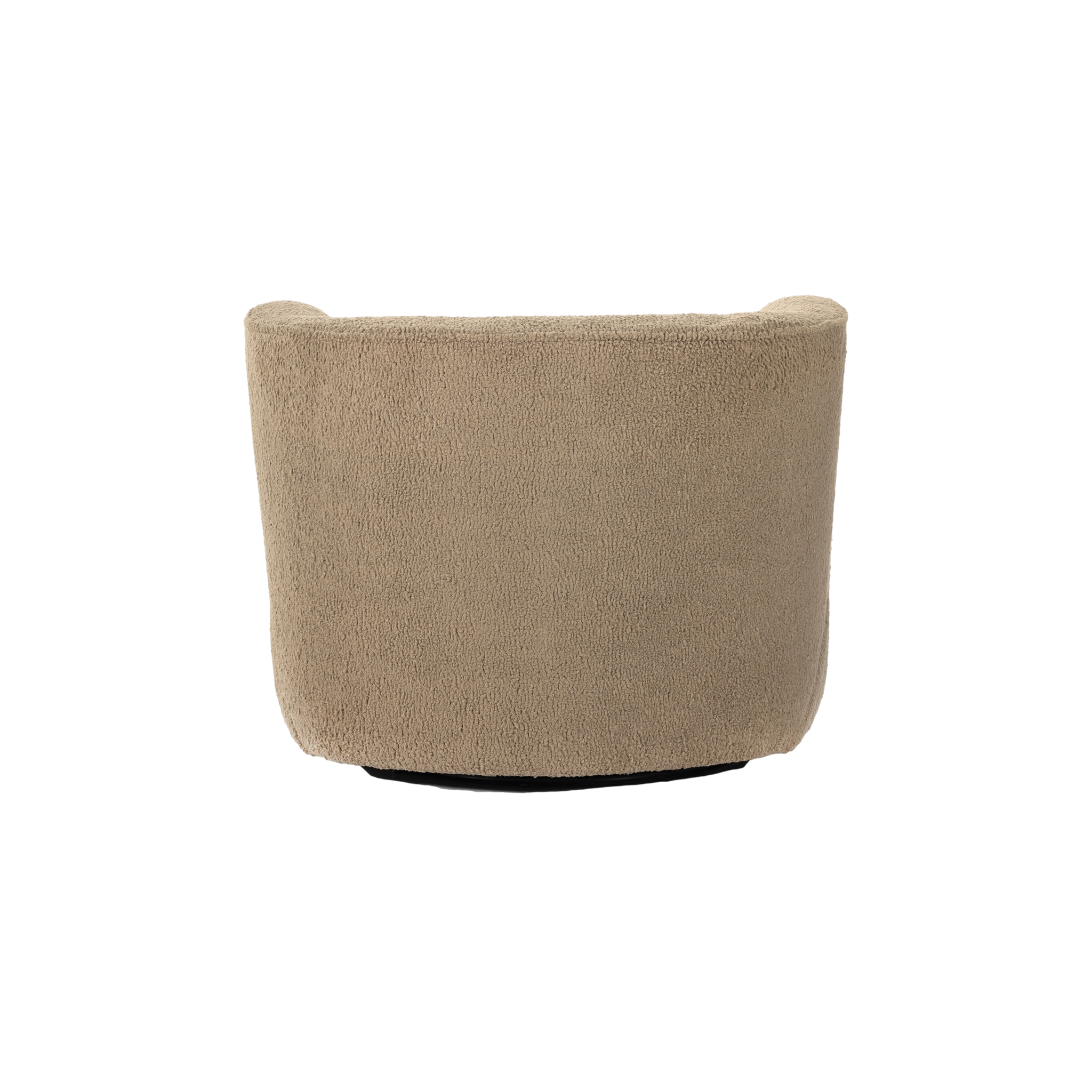 Mila Swivel Chair in Sheepskin Camel