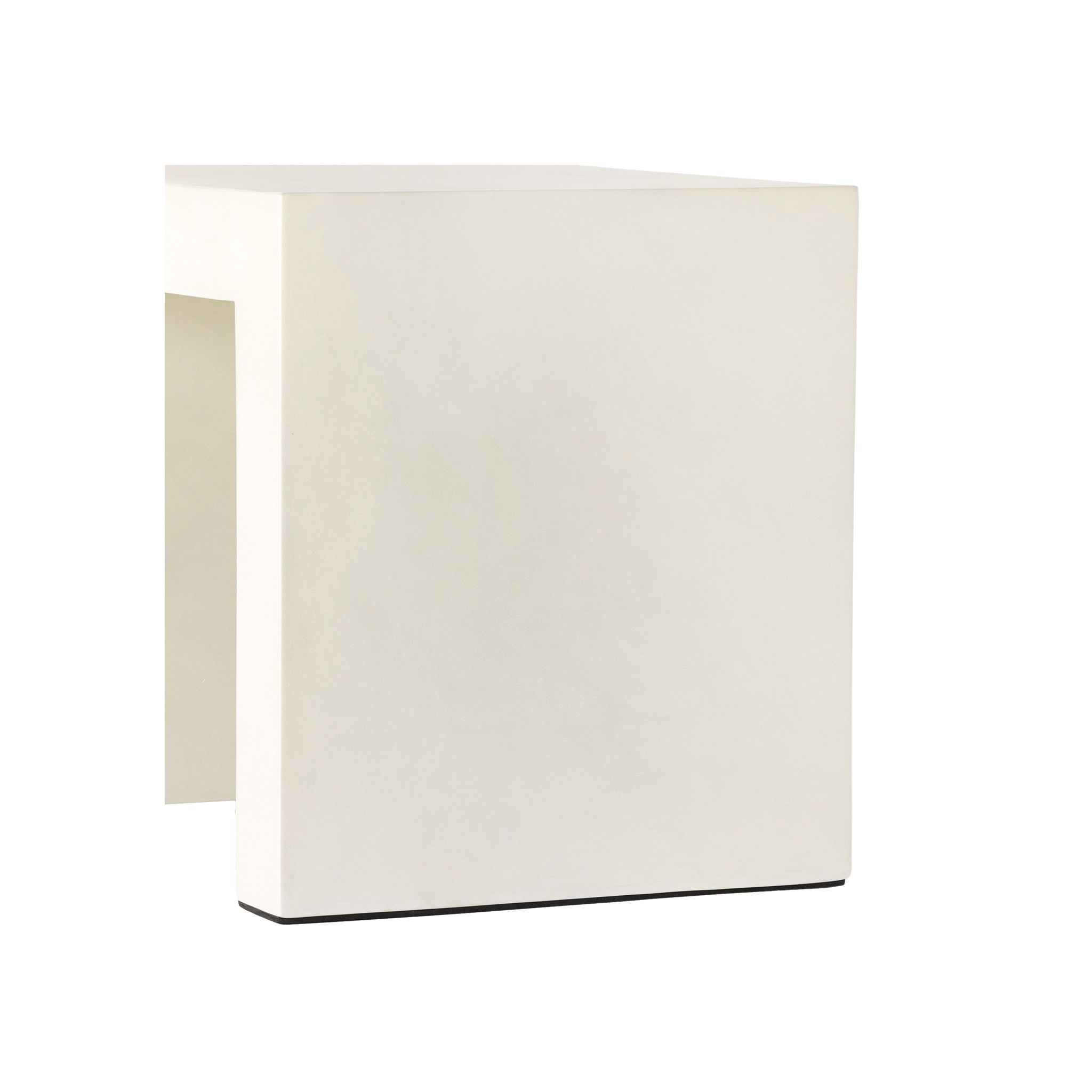 Parish End Table in White
