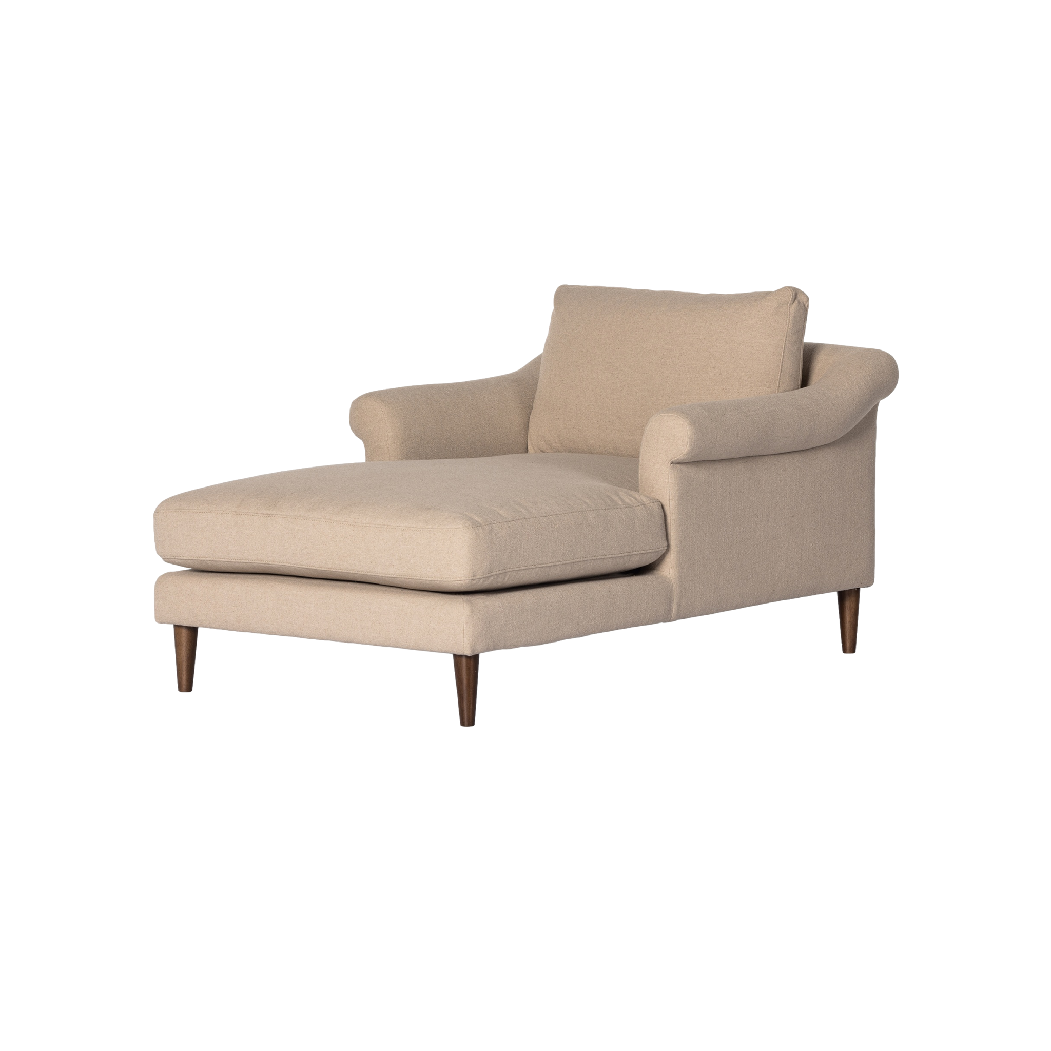 Mollie Chaise Lounge in Antwerp Taupe