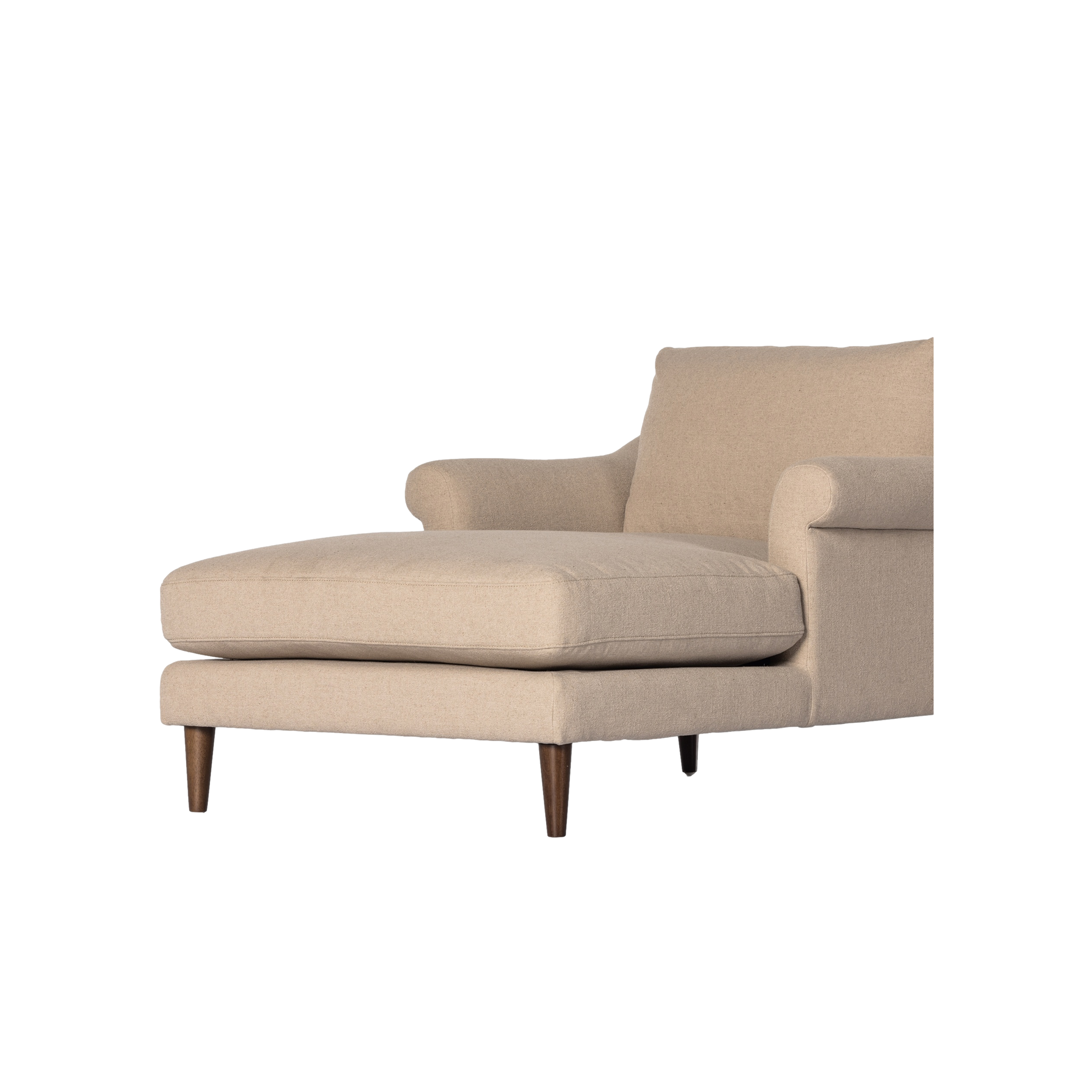 Mollie Chaise Lounge in Antwerp Taupe